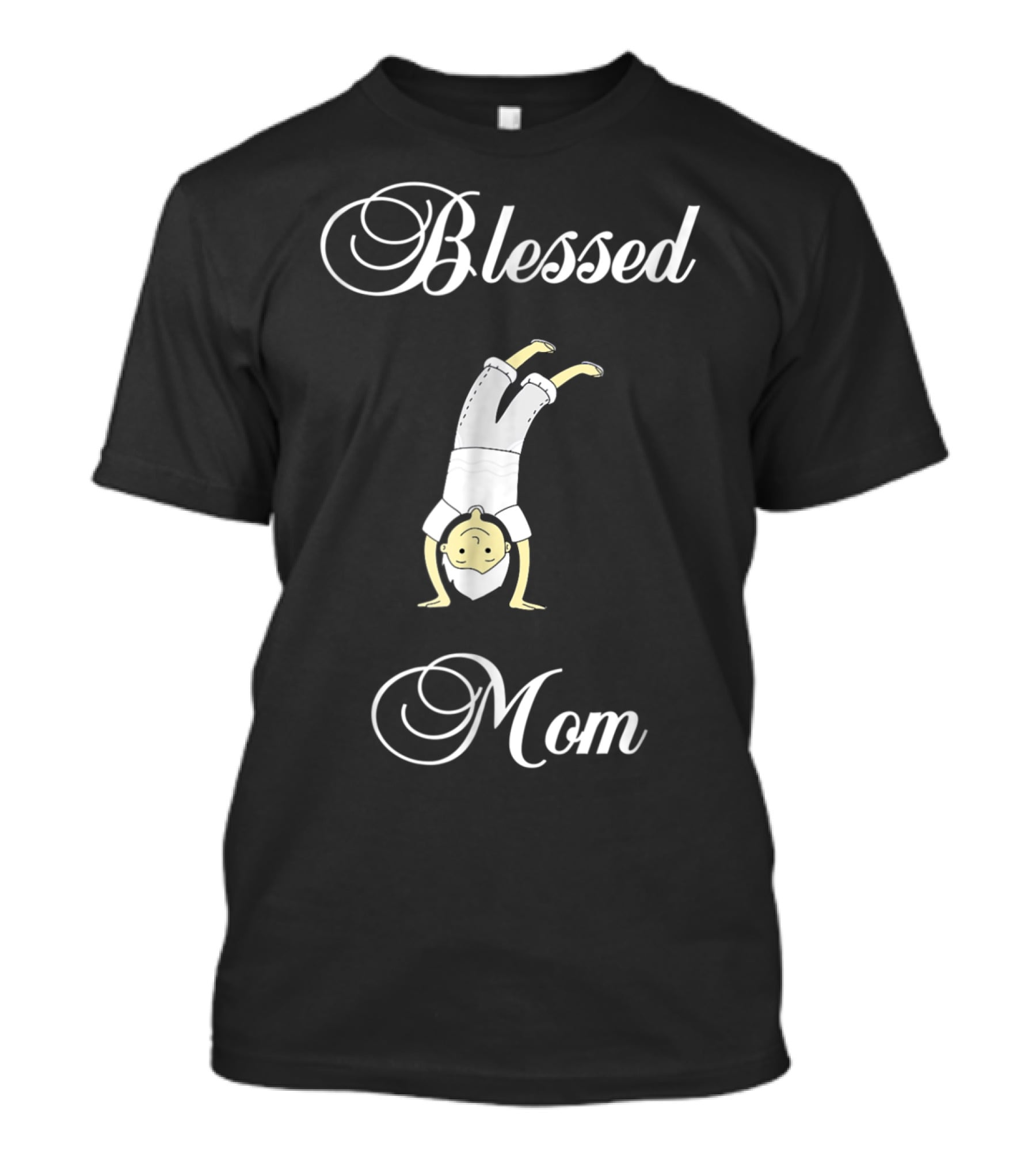 Blessed Mom With Handstand Boy T-Shirt