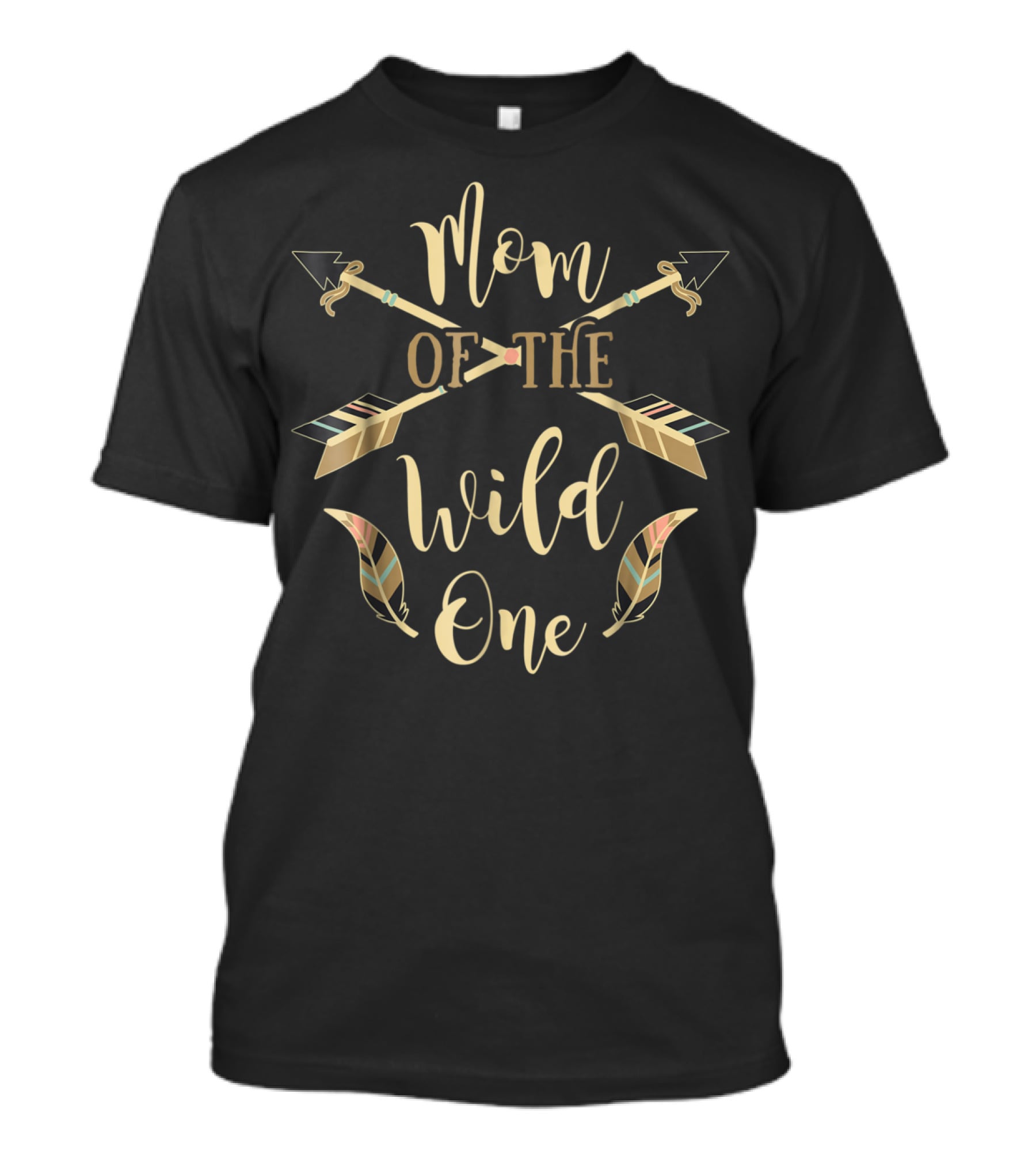 Mom Of The Wild One Arrows And Feathers T-Shirt