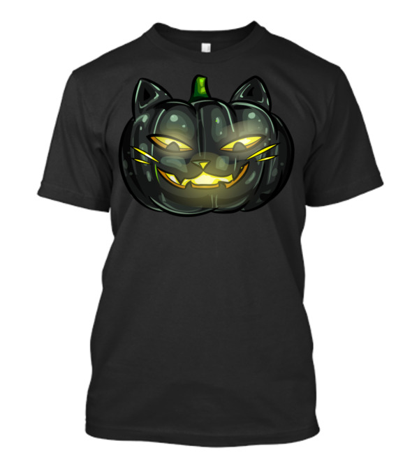 Halloween Jackolantern Cat Pumpkin Costume T-Shirt