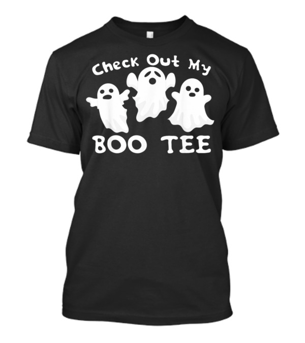 Check Out My Boo Tee Ghost Booty Halloween Pun T-Shirt