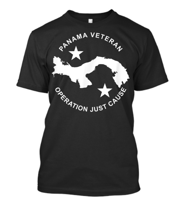 Panama Veteran Operation Just Cause Map Stars T-Shirt
