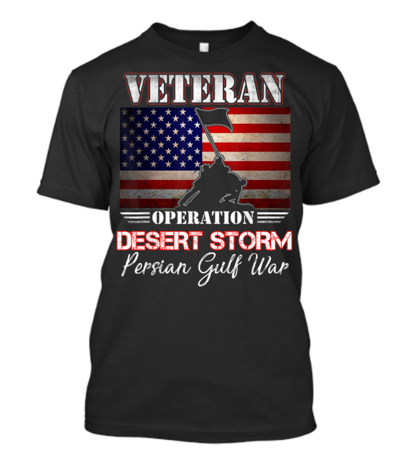 Veteran Operation Desert Storm Persian Gulf War Flag T-Shirt