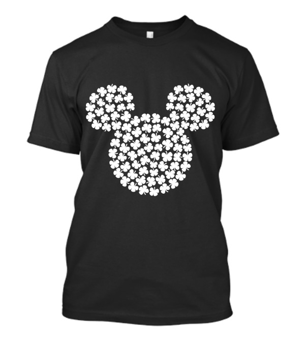 Mickey Mouse Head Shamrock T-Shirt