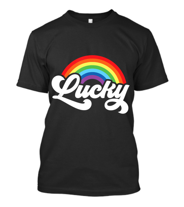 Lucky Rainbow Green St Patricks Day T-Shirt