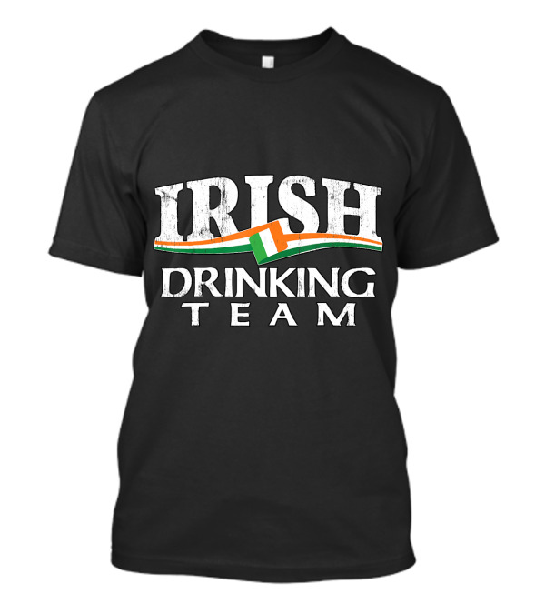 Irish Drinking Team St Saint Patricks Paddy Flag T-Shirt