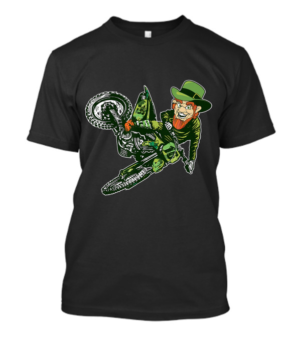 Motocross St Patrick's Day Leprechaun Adventure T-Shirt
