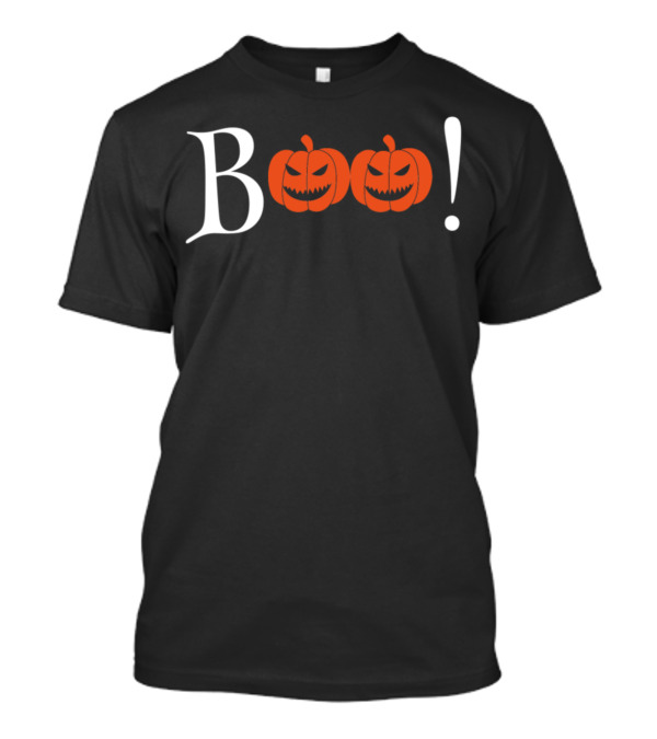 Boo Pumpkin Faces Halloween Fun T-Shirt