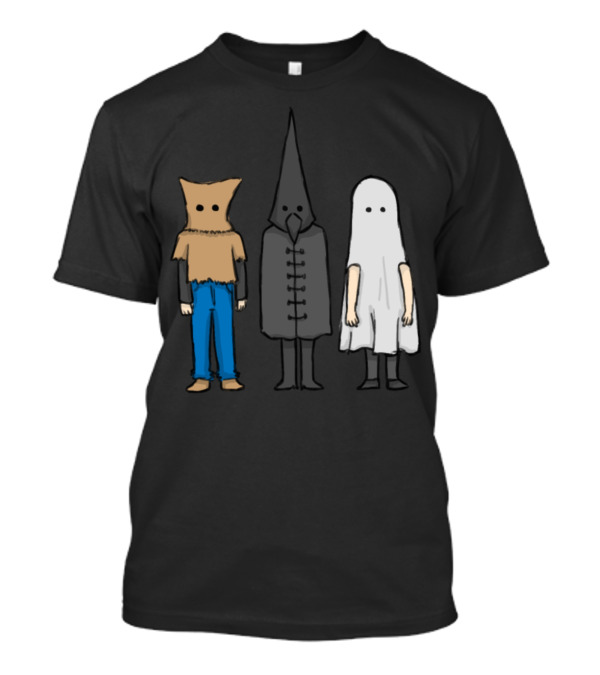 Creepy Ghost And Masked Figures T-Shirt