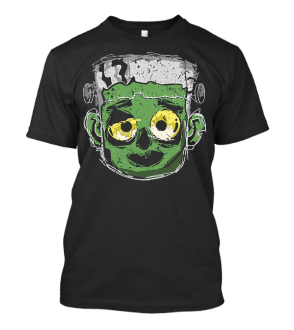 Cute Frankenstein Halloween Head T-Shirt