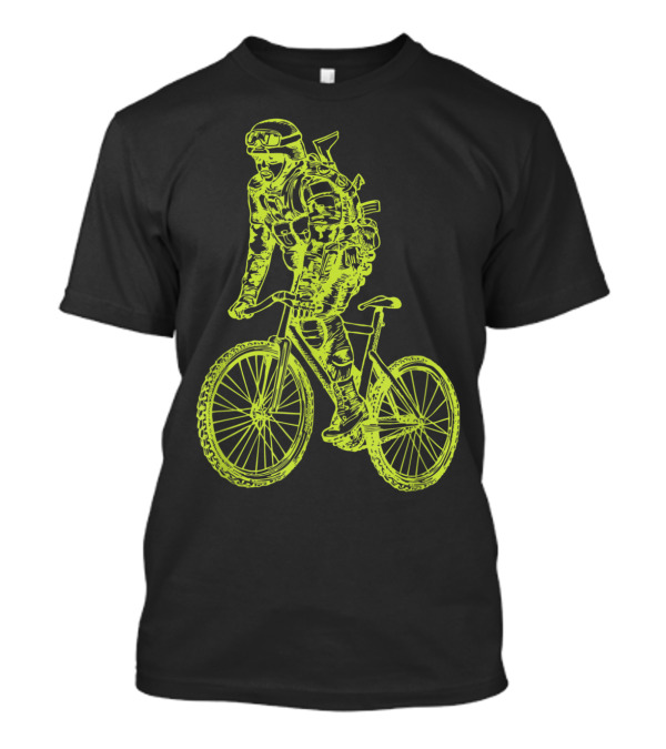 Seembo Soldier Bicycling Biker Cycling Bicycle T-Shirt