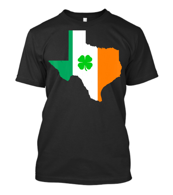 Texas State Irish Flag Clover St Patrick's Day T-Shirt