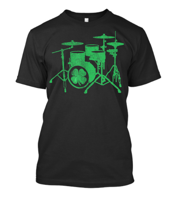 St Patrick's Day Irish Green Drum Kit With Shamrock T-Shirt