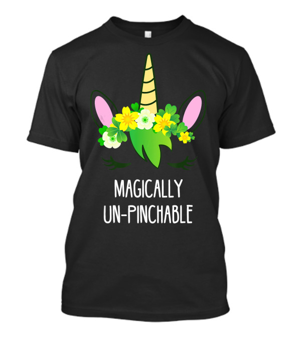 St Patrick's Day Unicorn Magically Un-Pinchable Lepricorn T-Shirt