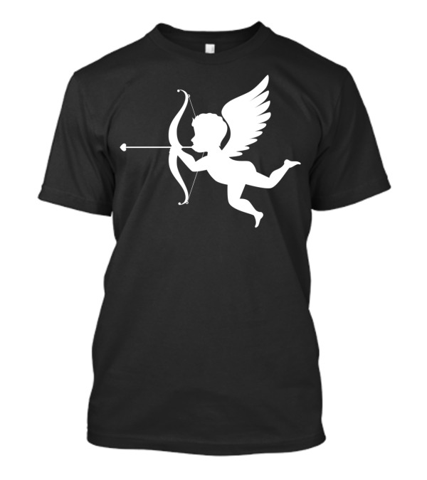 Cute White Cupid With Valentine Arrow T-Shirt