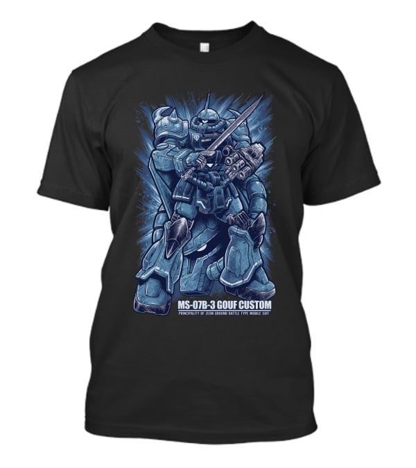 MS-07B-3 Gouf Custom Principality Of Zeon Ground Battle Type Mobile Suit Gundam T-Shirt