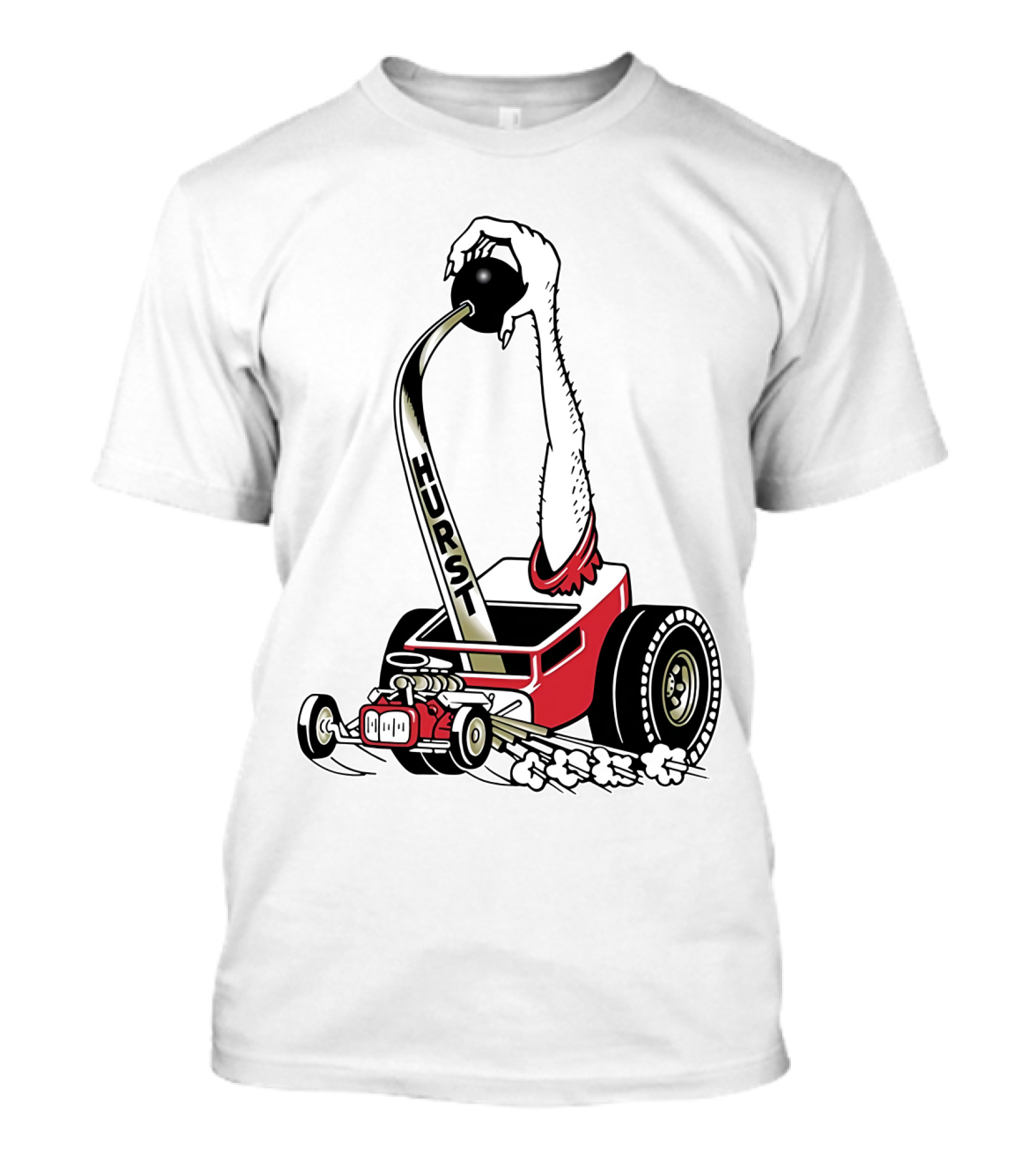 Hurst Floor Shift Monster Hot Rod Racing T-Shirt