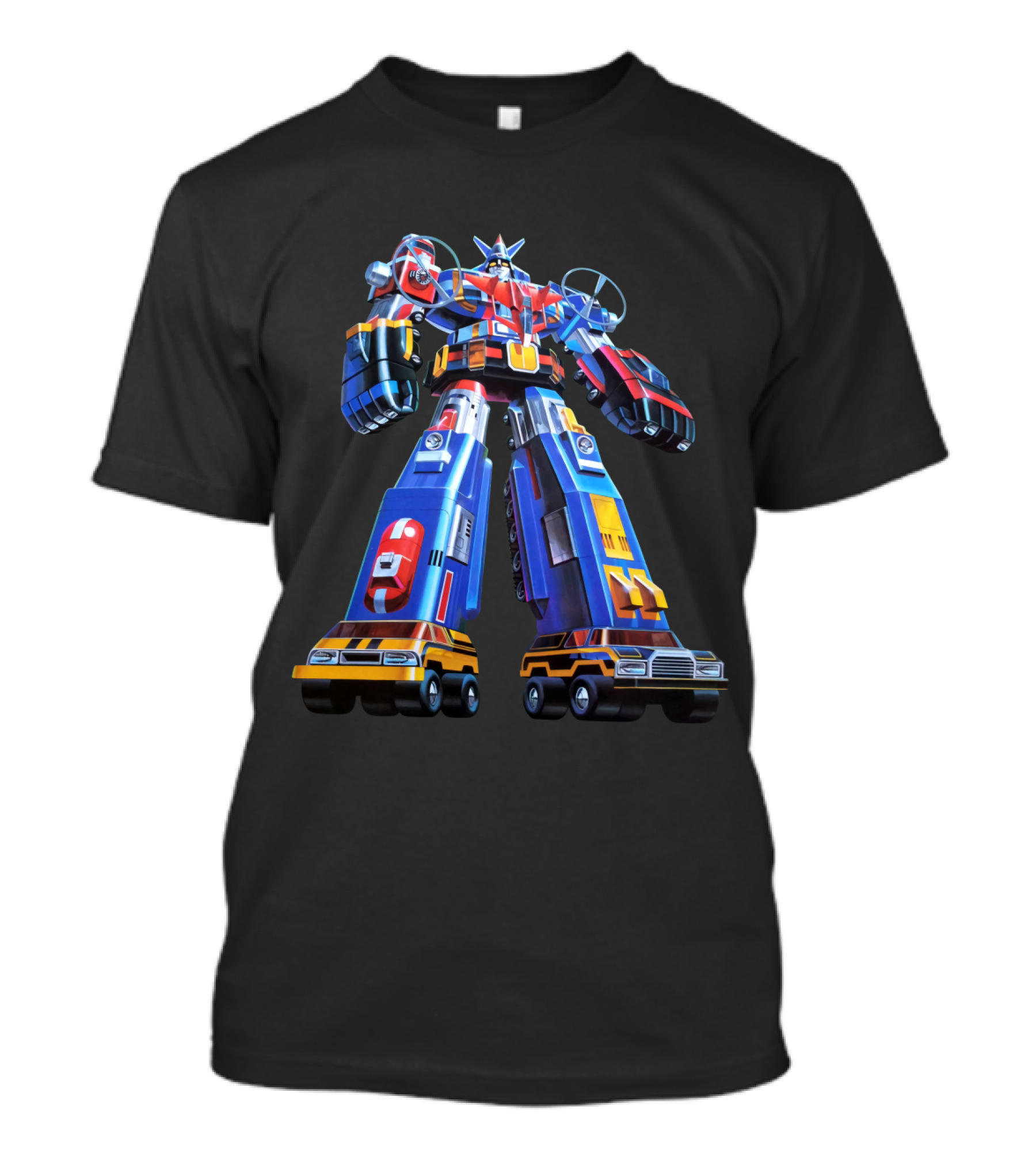 Vehicle Force Voltron Dairugger XV Giant Mecha Robot T-Shirt