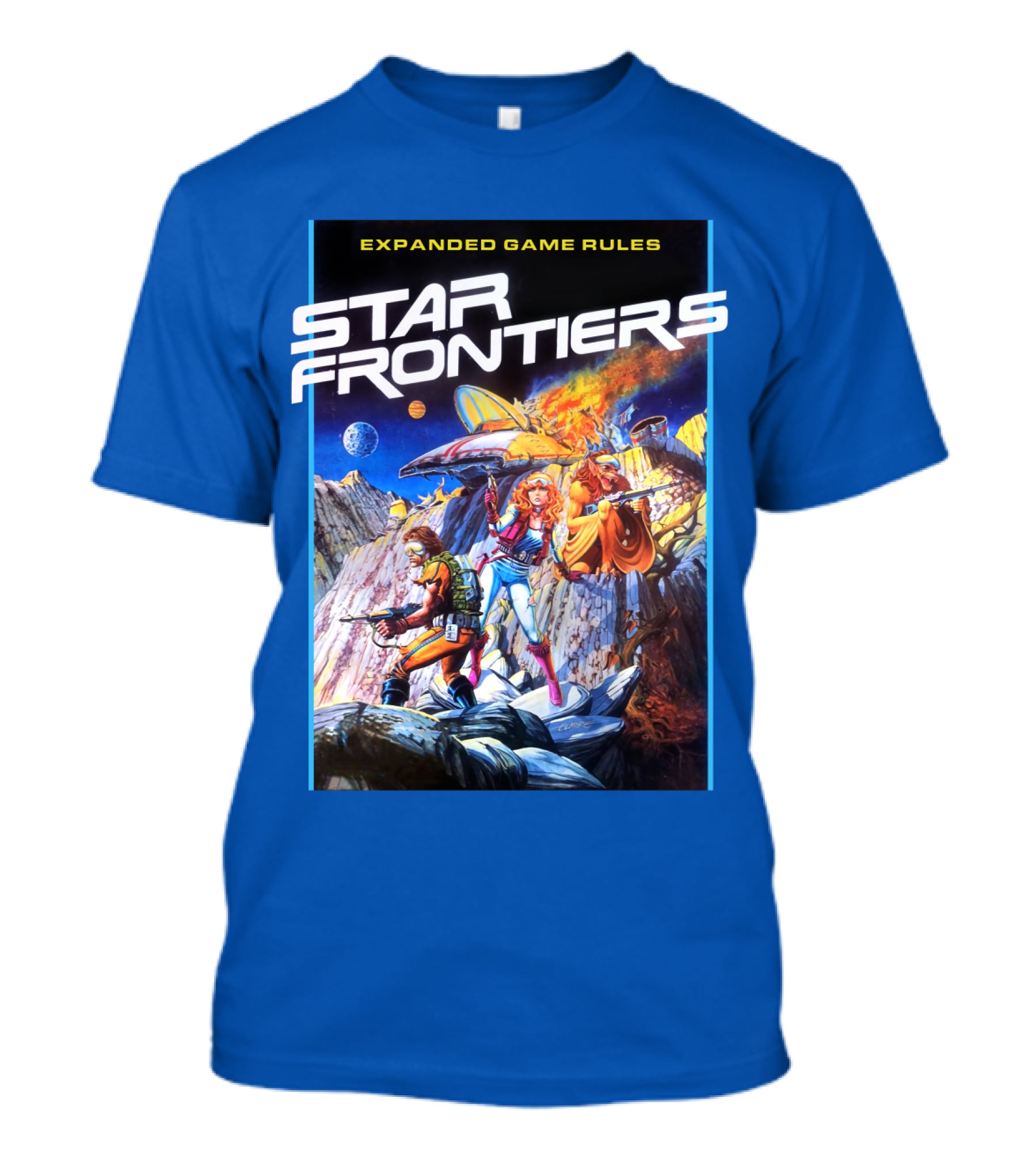 Star Frontiers Expanded Game Rules Retro Sci-Fi Adventure T-Shirt