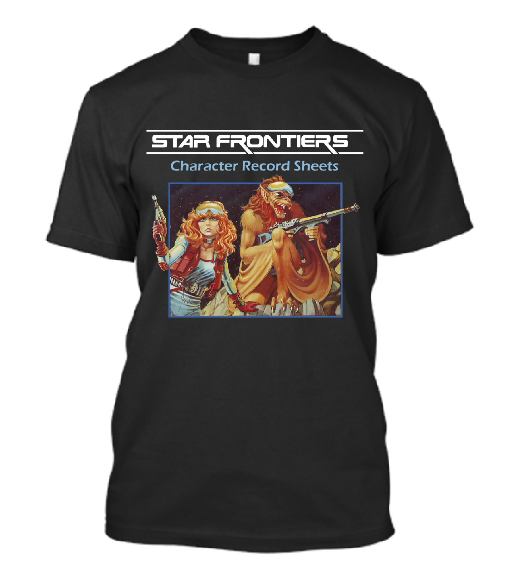 Star Frontiers Character Record Sheets T-Shirt