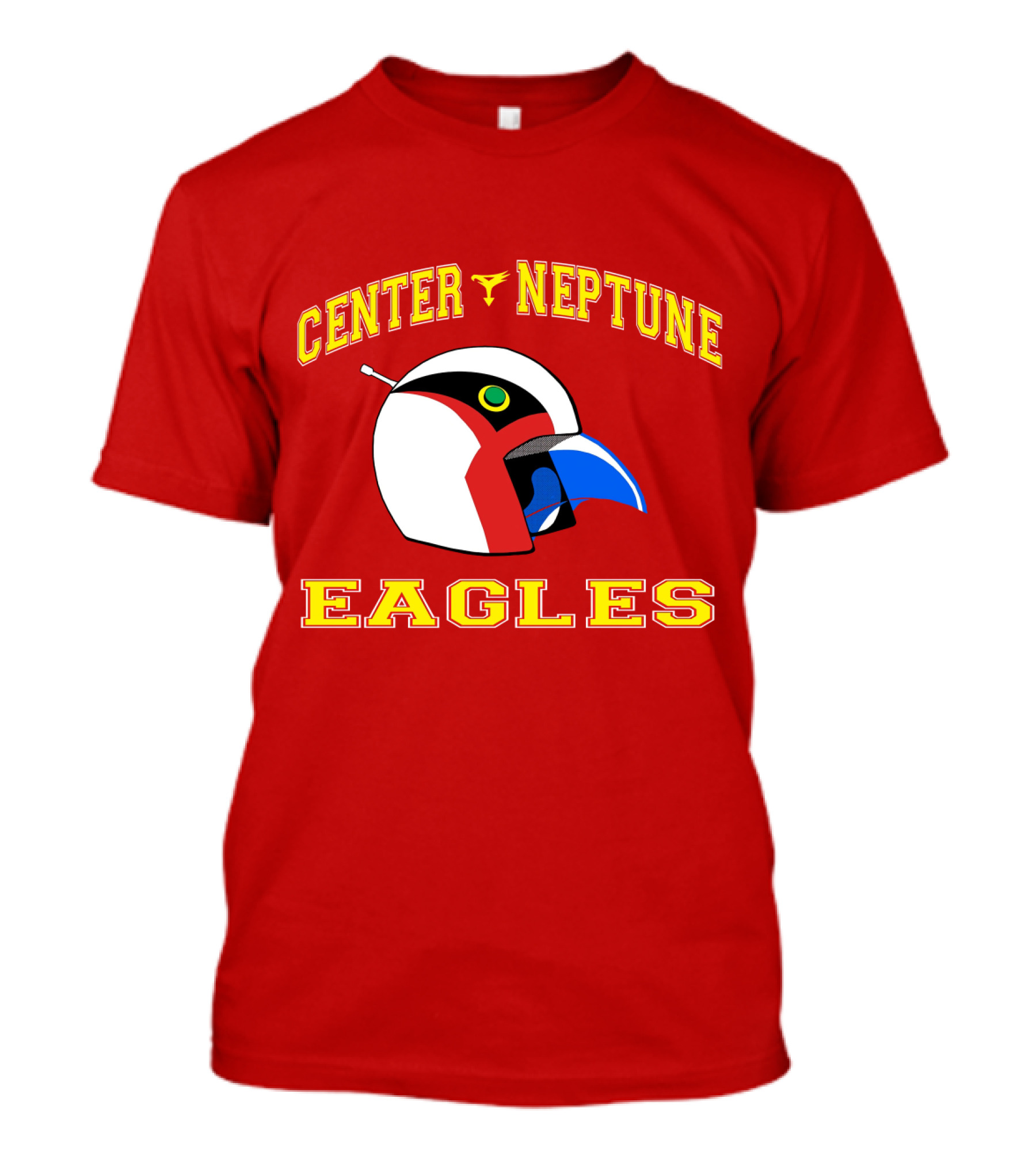 Center Neptune Eagles G-Force Helmet T-Shirt
