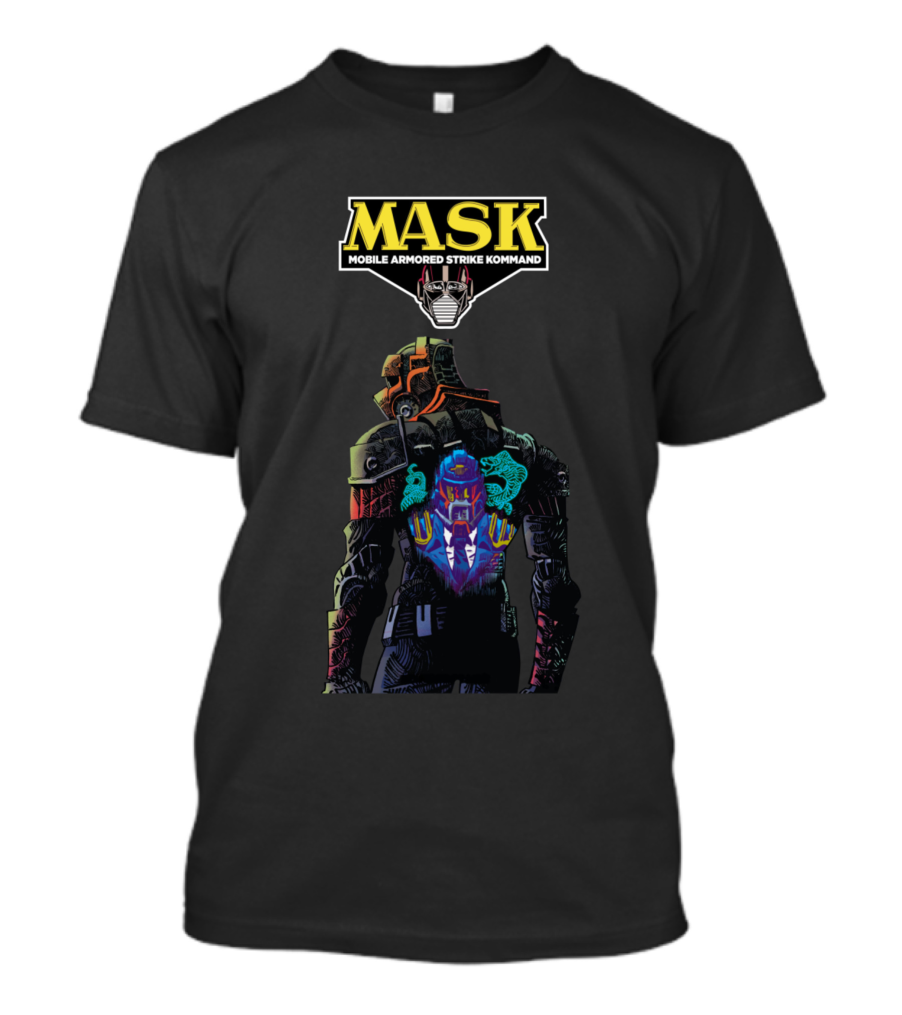 MASK Mobile Armored Strike Kommand Retro Robot Warrior T-Shirt
