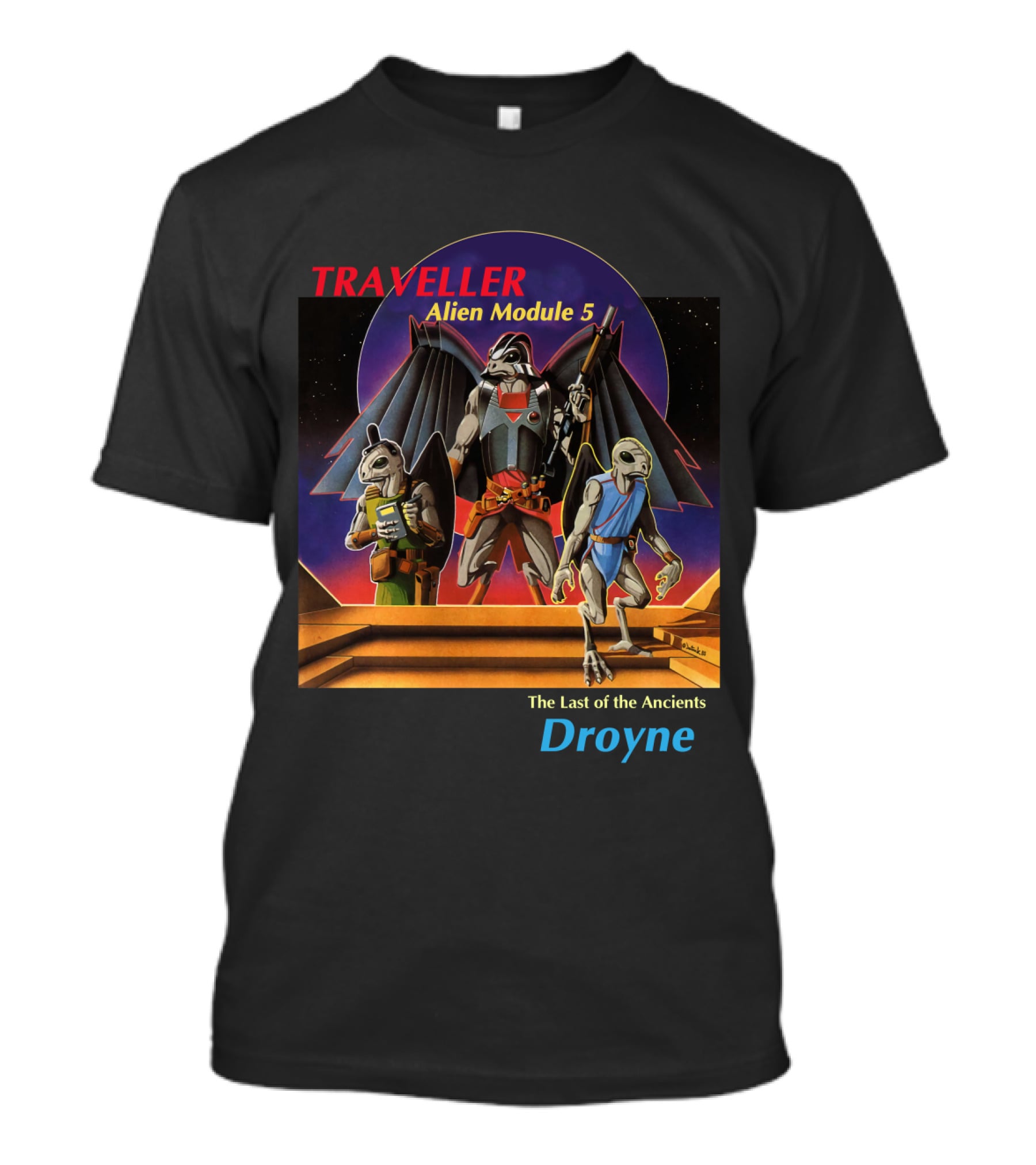 TRAVELLER Alien Module 5 The Last Of The Ancients Droyne T-Shirt