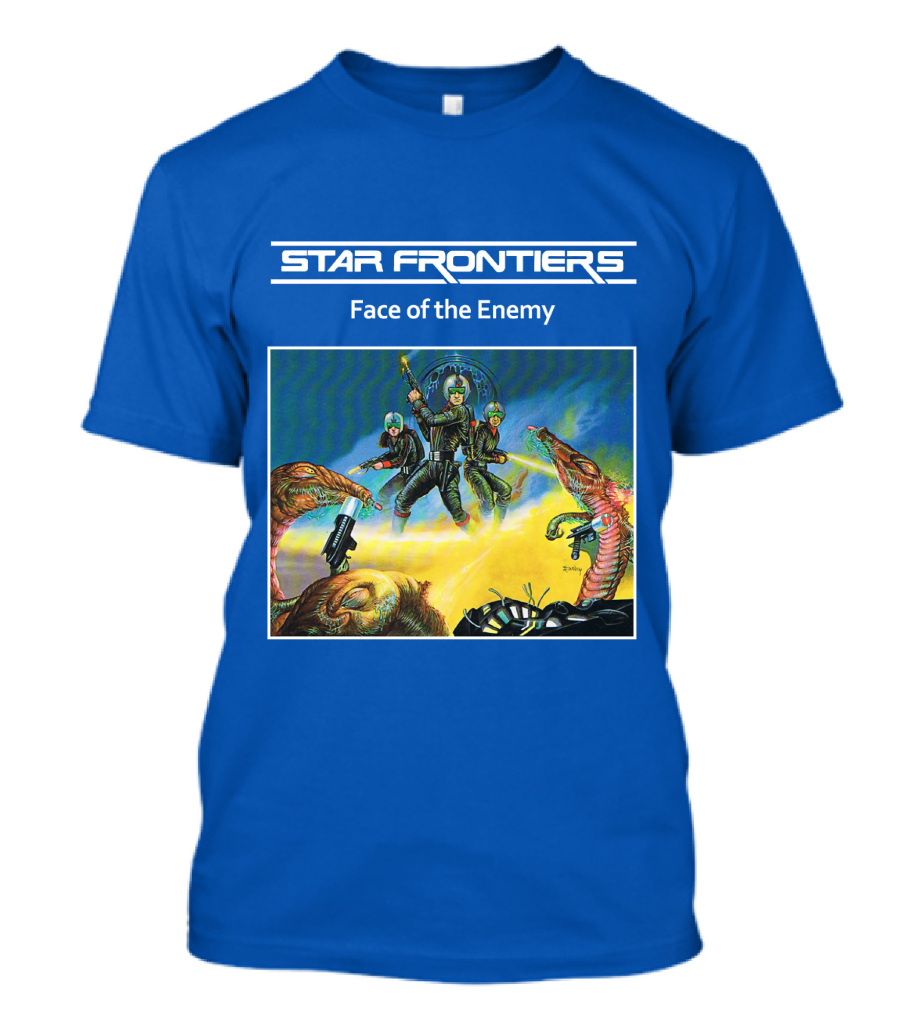 Star Frontiers Face Of The Enemy Alien Battle Scene T-Shirt