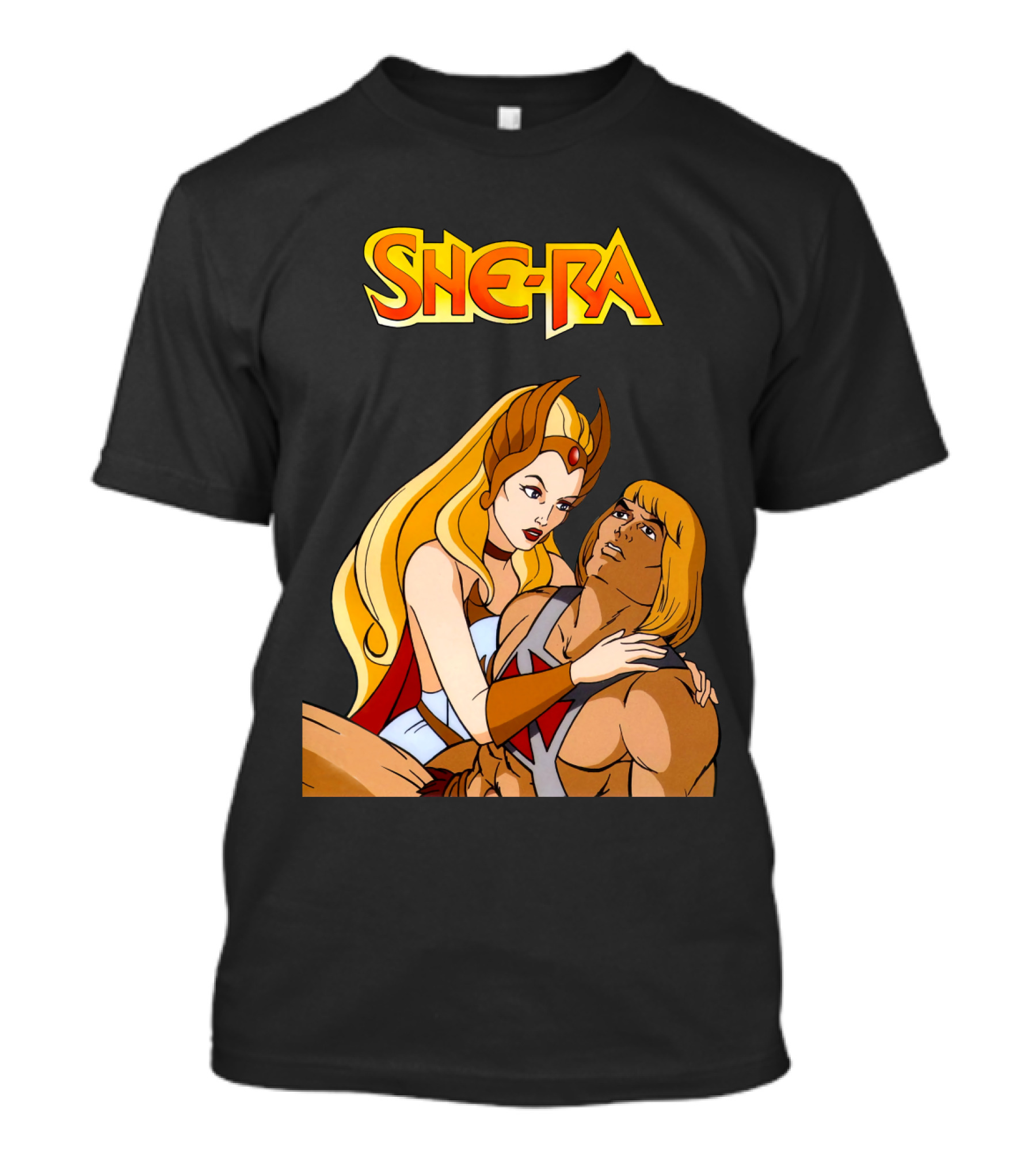 She Ra He Man Classic Cartoon Duo T-Shirt