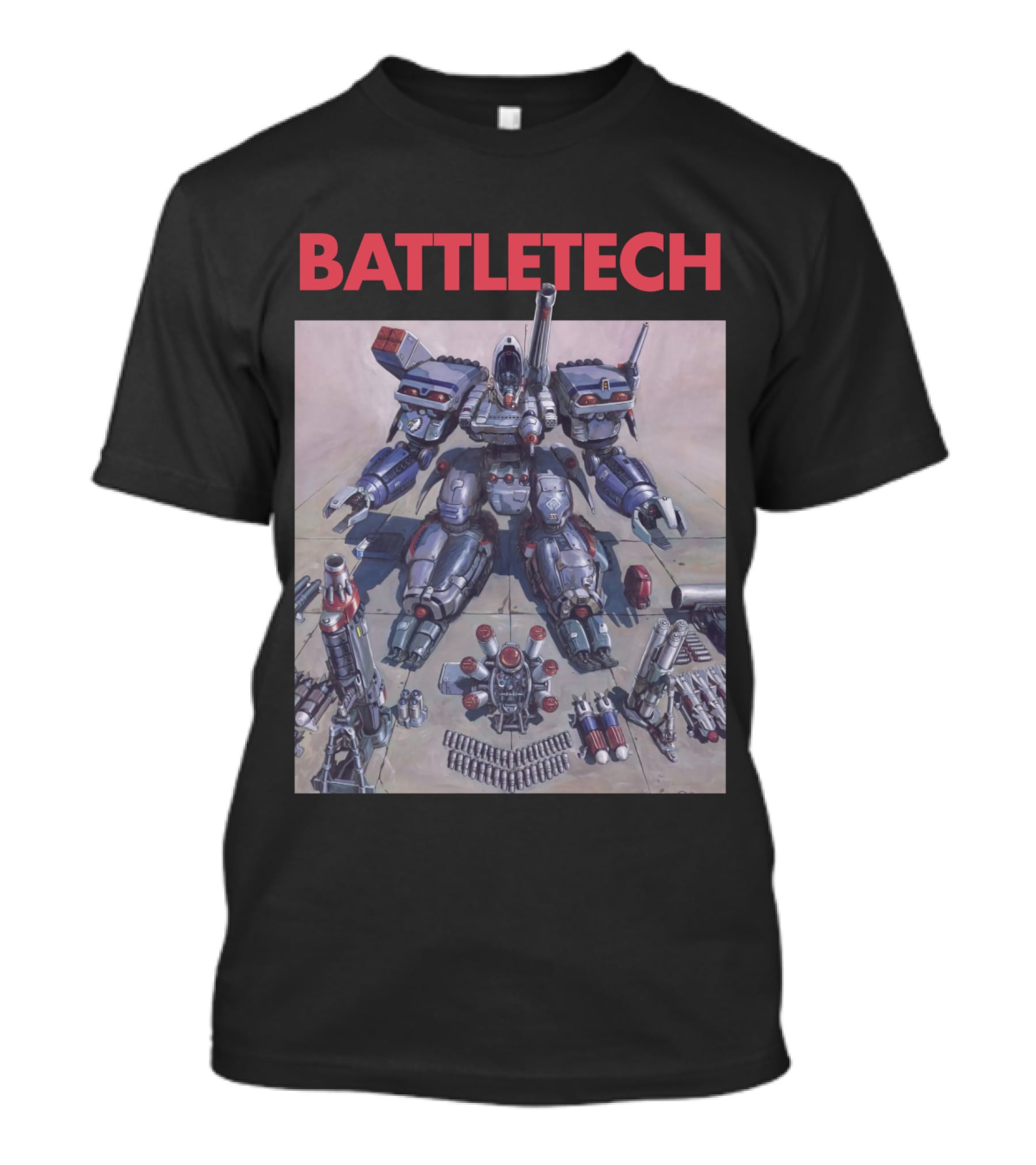BATTLETECH Mech Assembly Scene T-Shirt