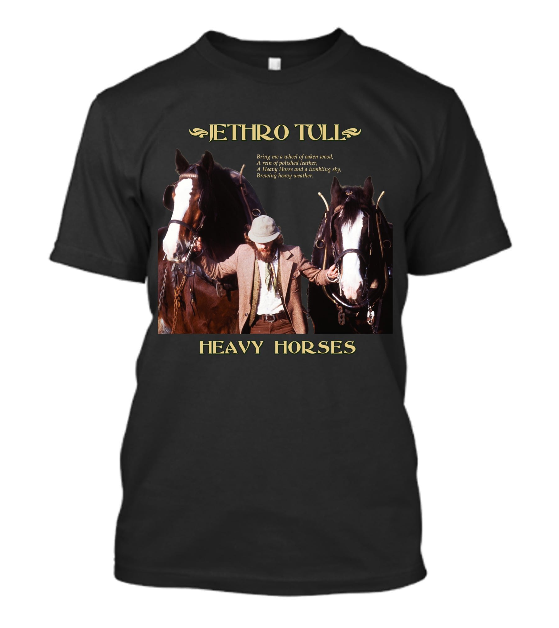 Jethro Tull Heavy Horses Lyrics Image T-Shirt
