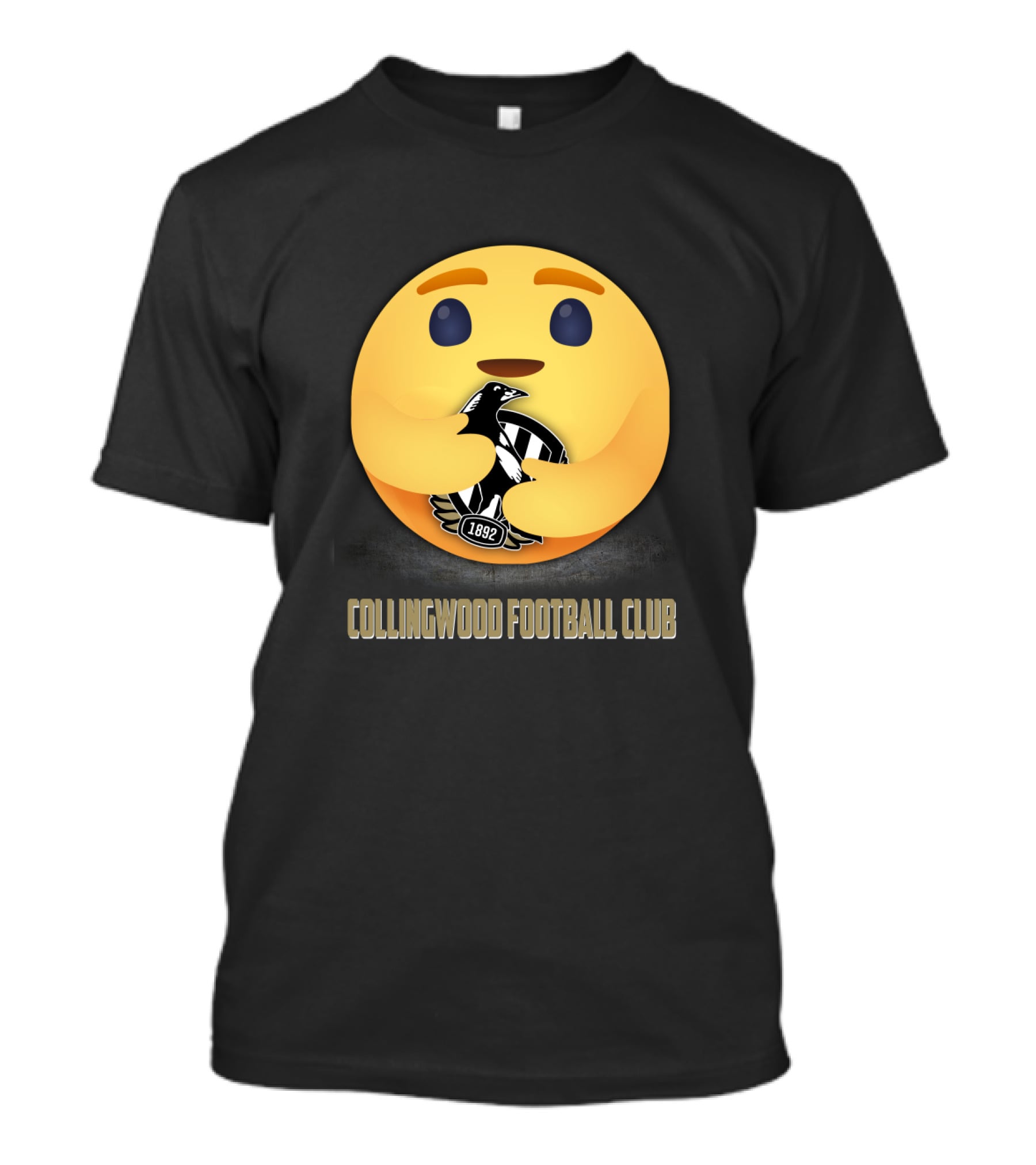 Collingwood Football Club Emoji Hugging T-Shirt