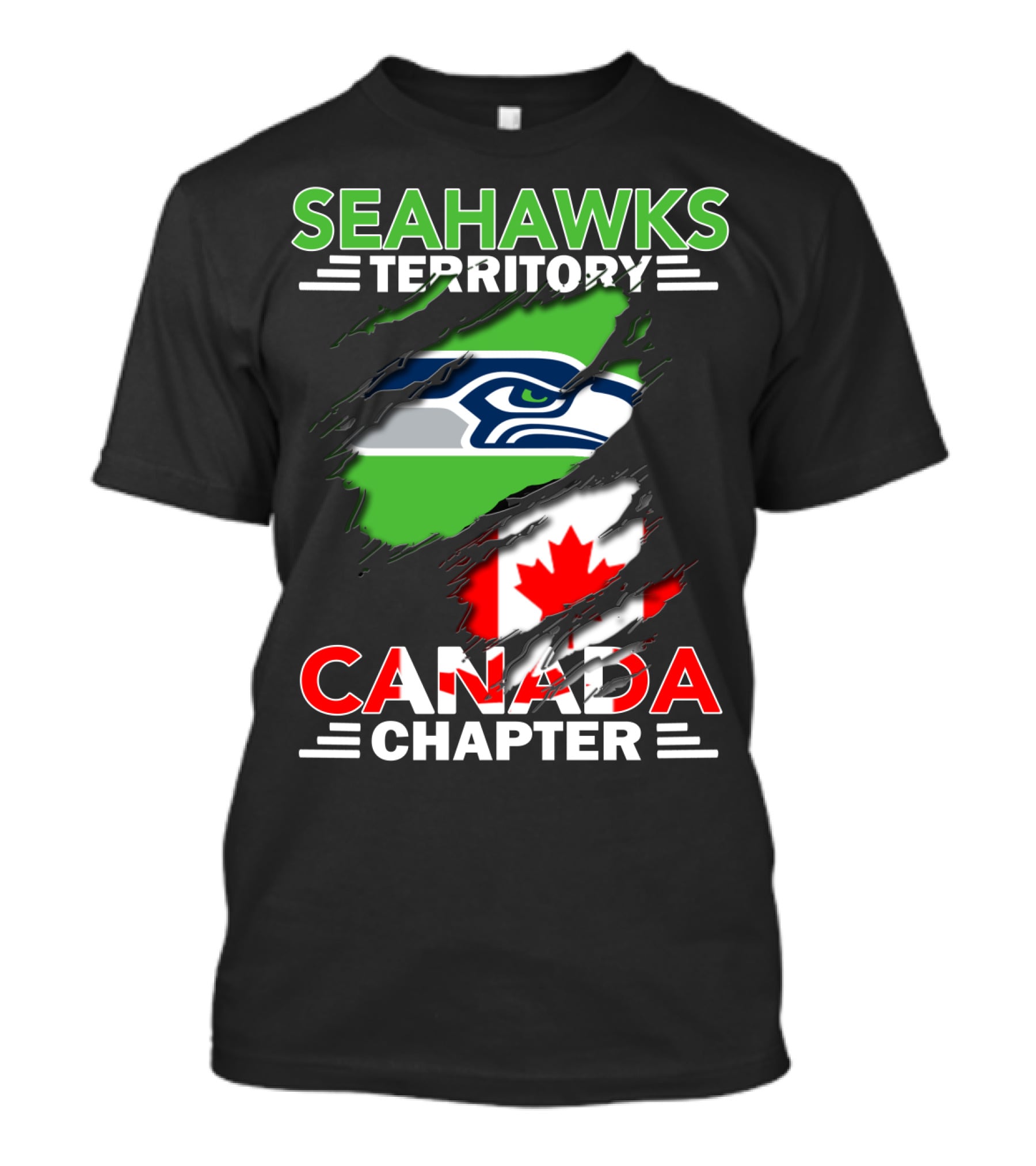 Seattle Seahawks Territory Canada Chapter Fan T-Shirt