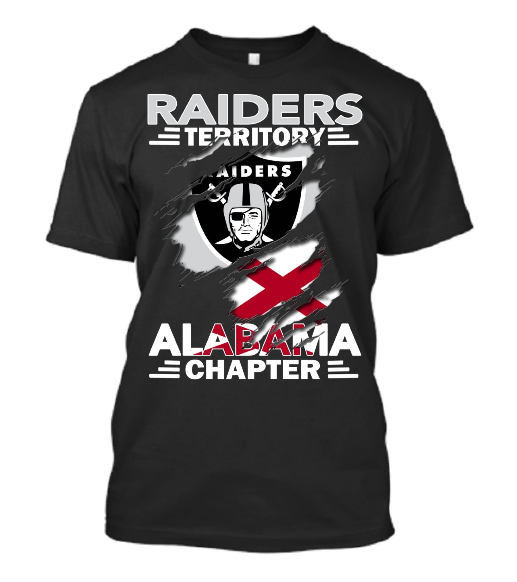Raiders Territory Alabama Chapter Shield Patch T-Shirt