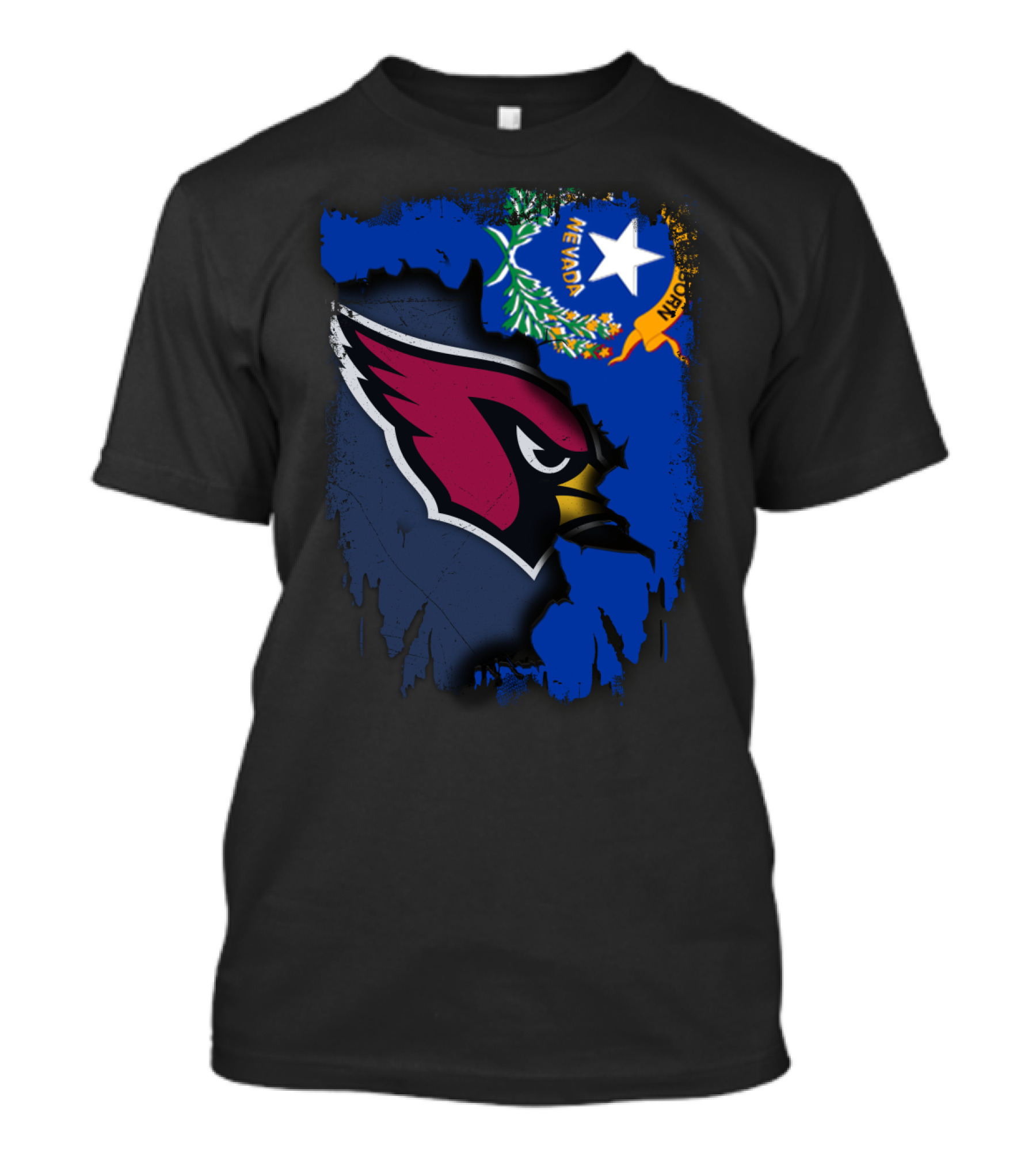 Nevada State With Cardinals Bird T-Shirt