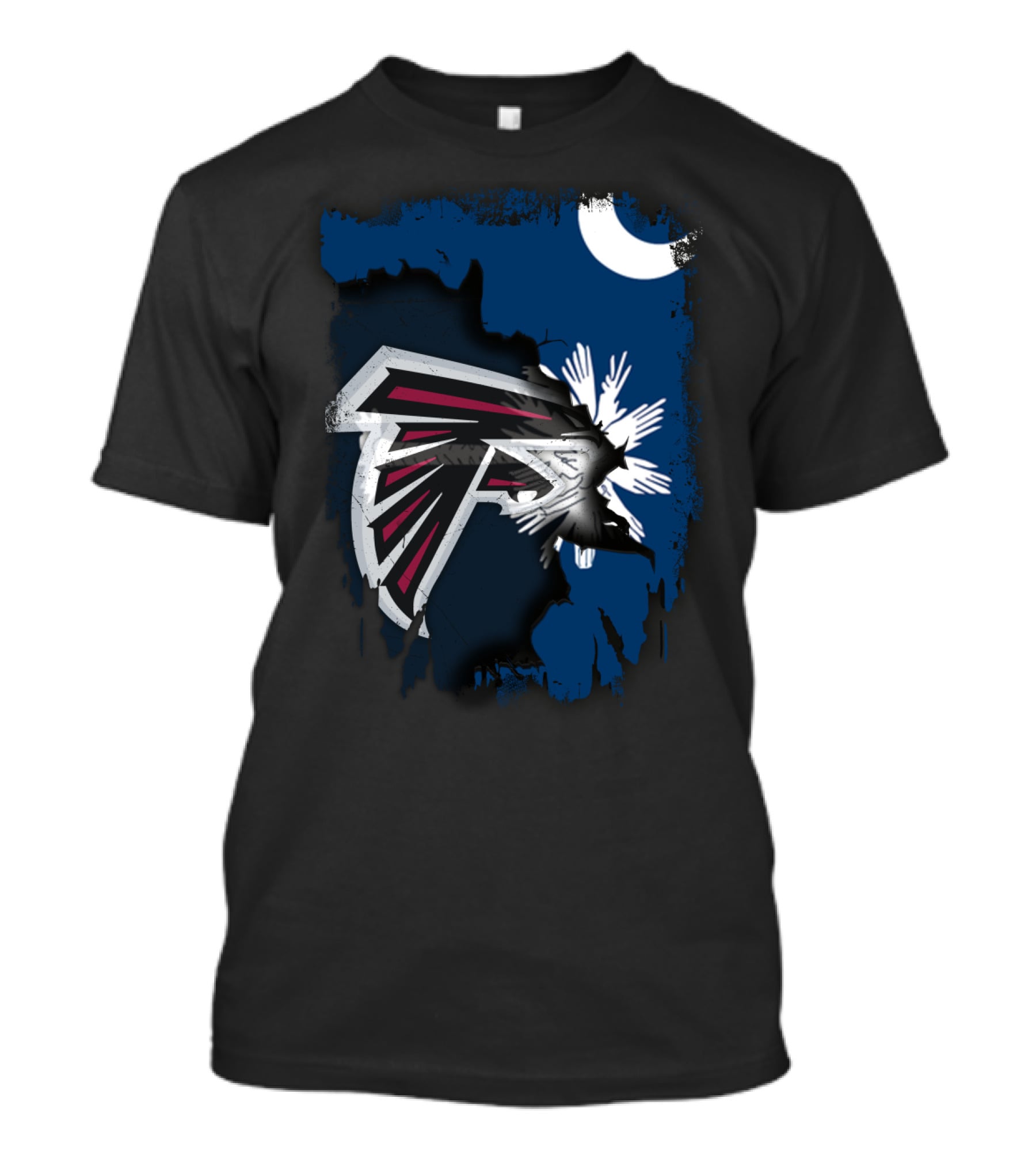 Together South Carolina Falcons Logo With Crescent And Palmetto Tree T-Shirt
