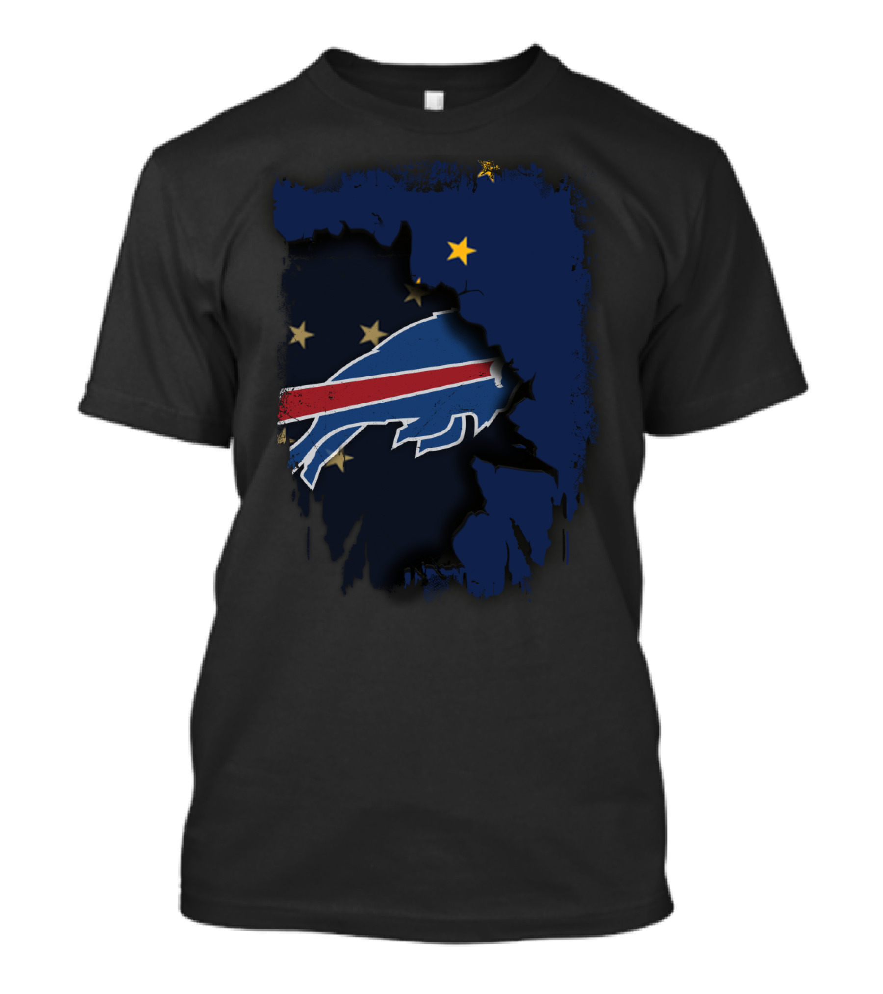 Alaska And Buffalo Bills United Under The Stars T-Shirt