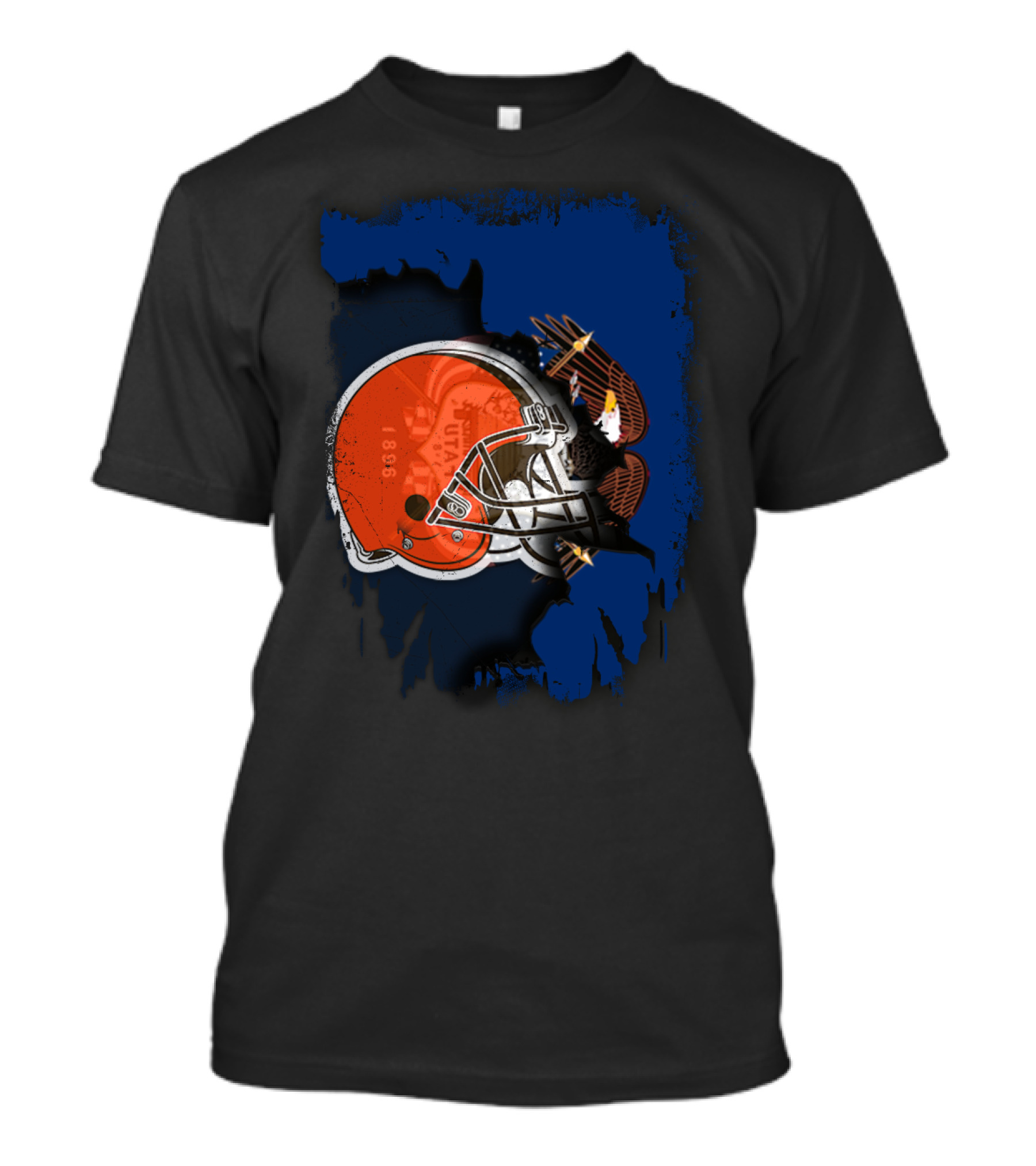 Together Utah Browns Helmet And Eagle T-Shirt