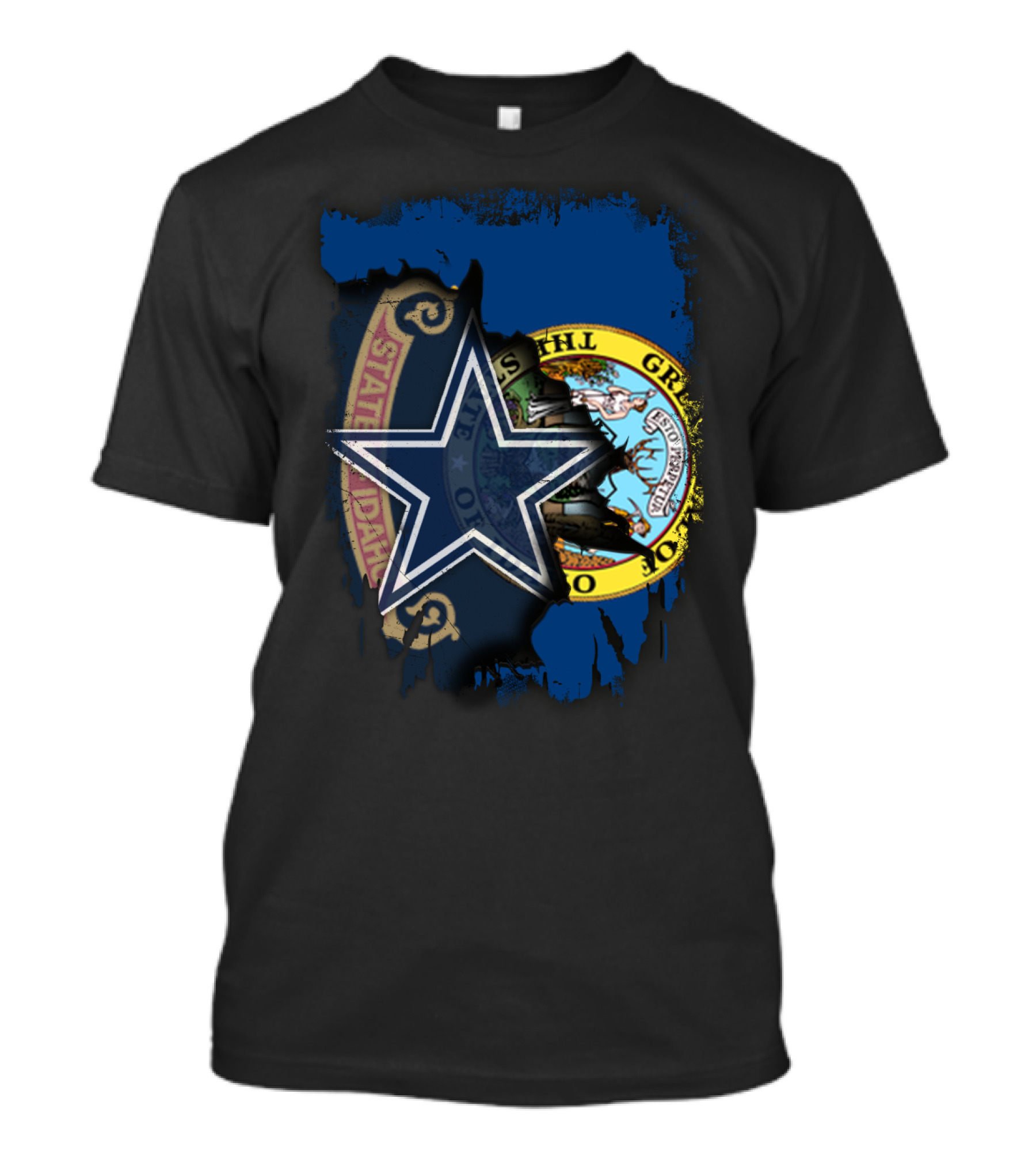 Together Idaho Cowboys Seal And Star Fusion T-Shirt