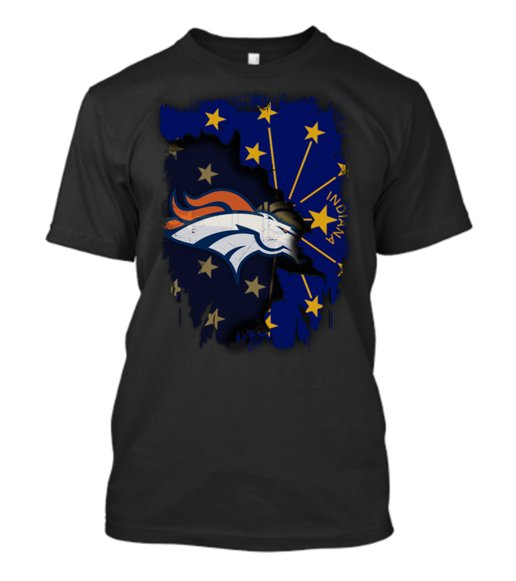 Together Indiana Broncos State Pride Fusion T-Shirt