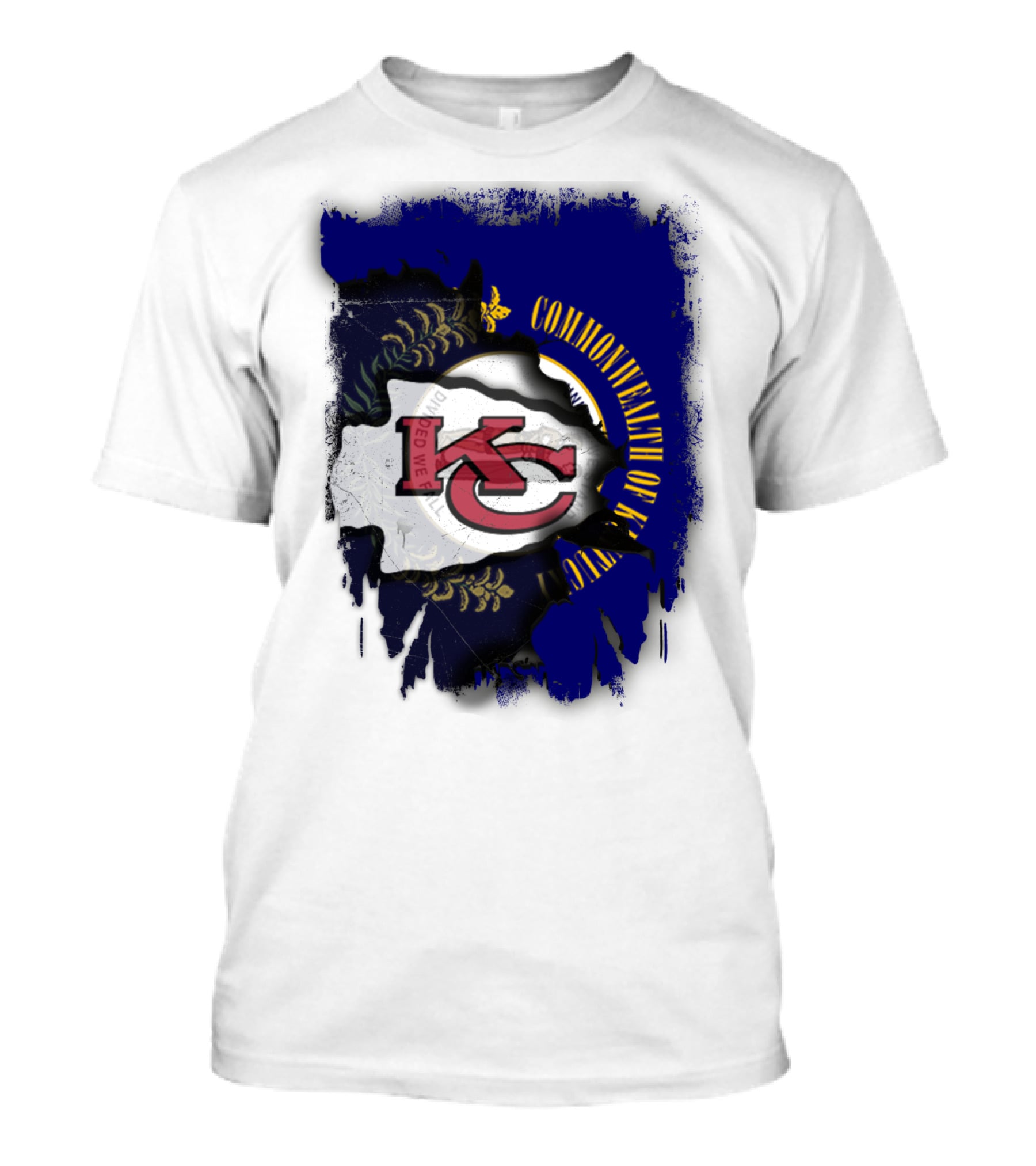 Kansas City Chiefs And Commonwealth Of Kentucky United T-Shirt