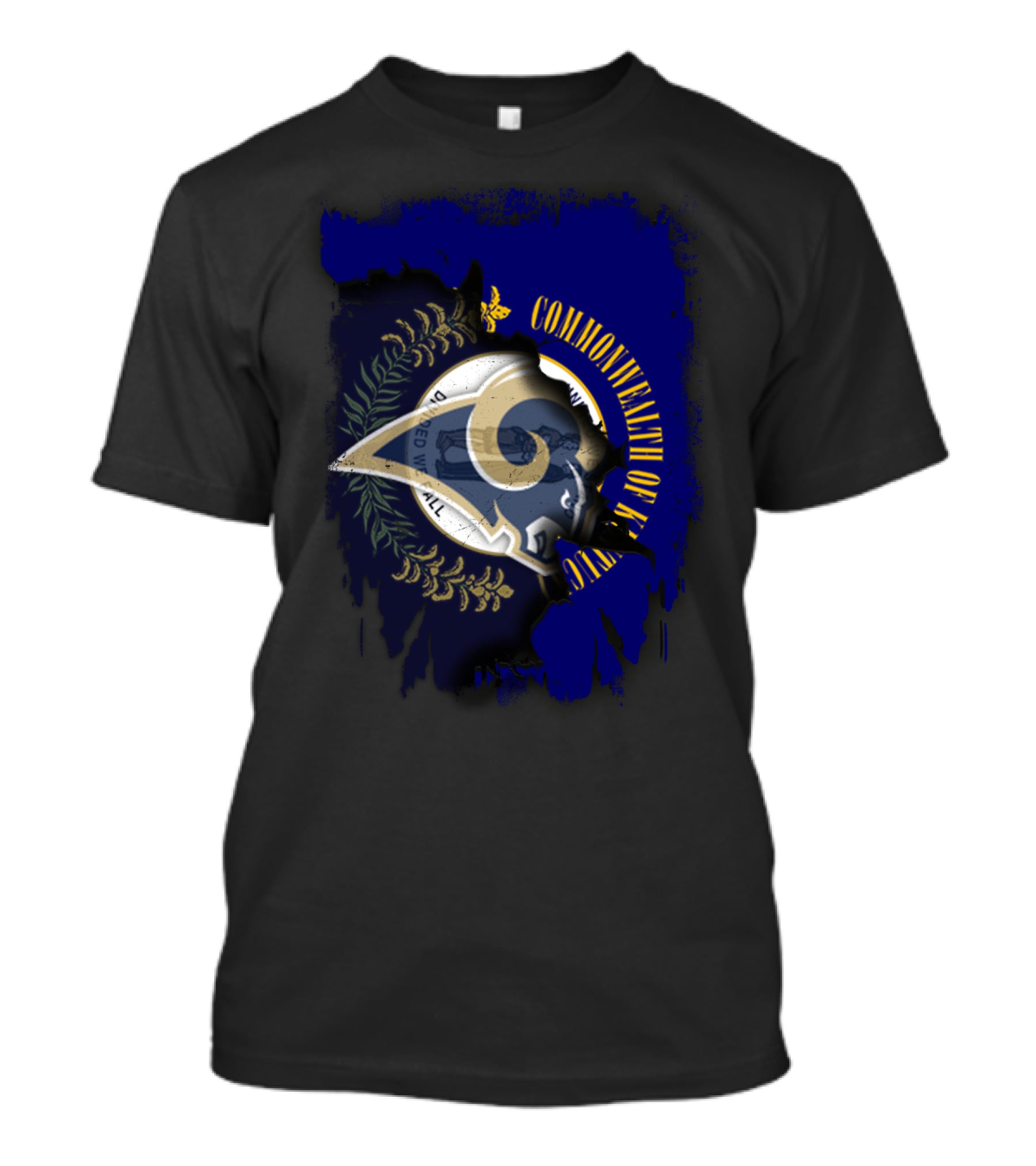 Commonwealth Of Kentucky Rams United Emblem T-Shirt