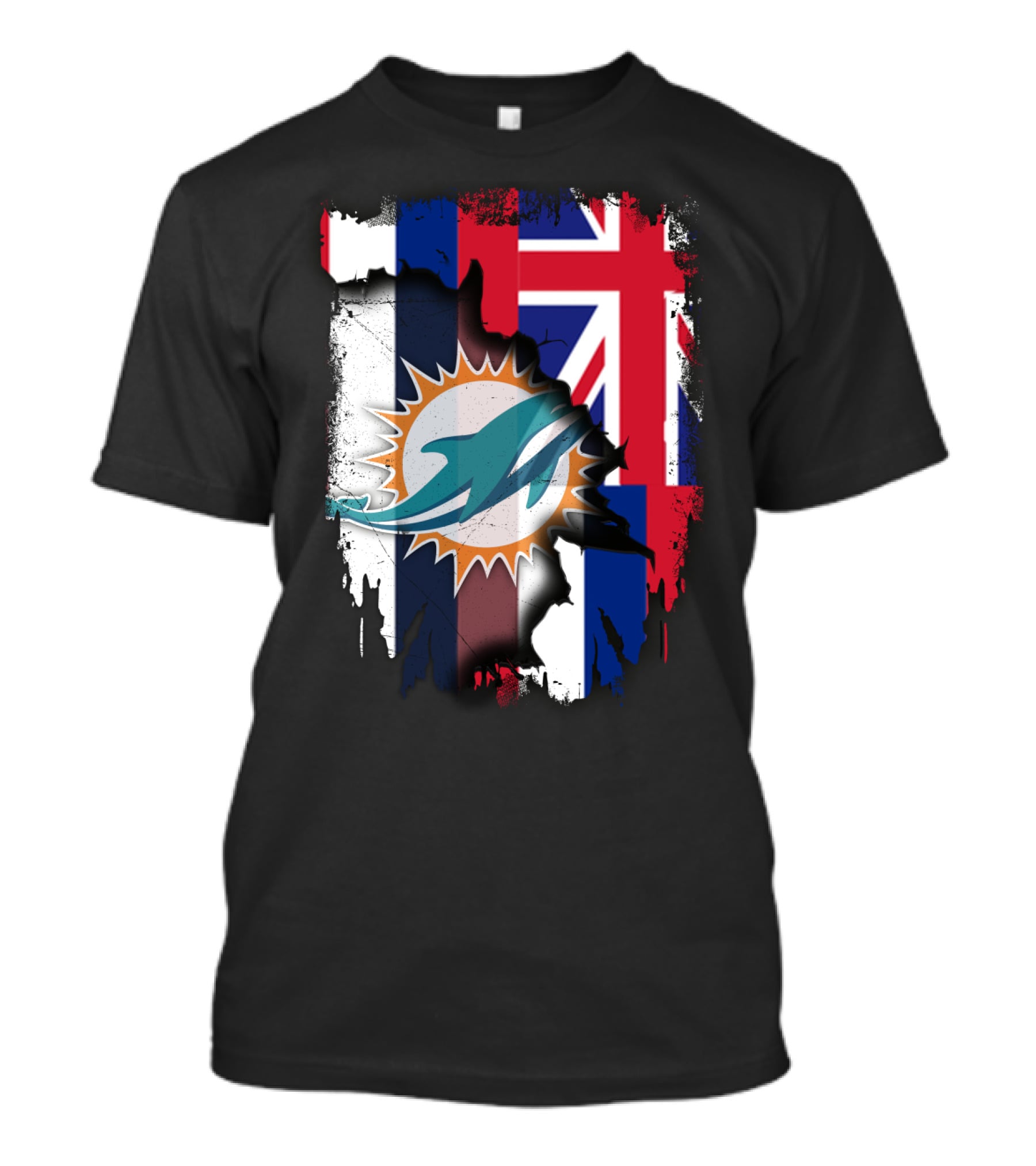 Hawaii Dolphins United Flag Fusion T-Shirt