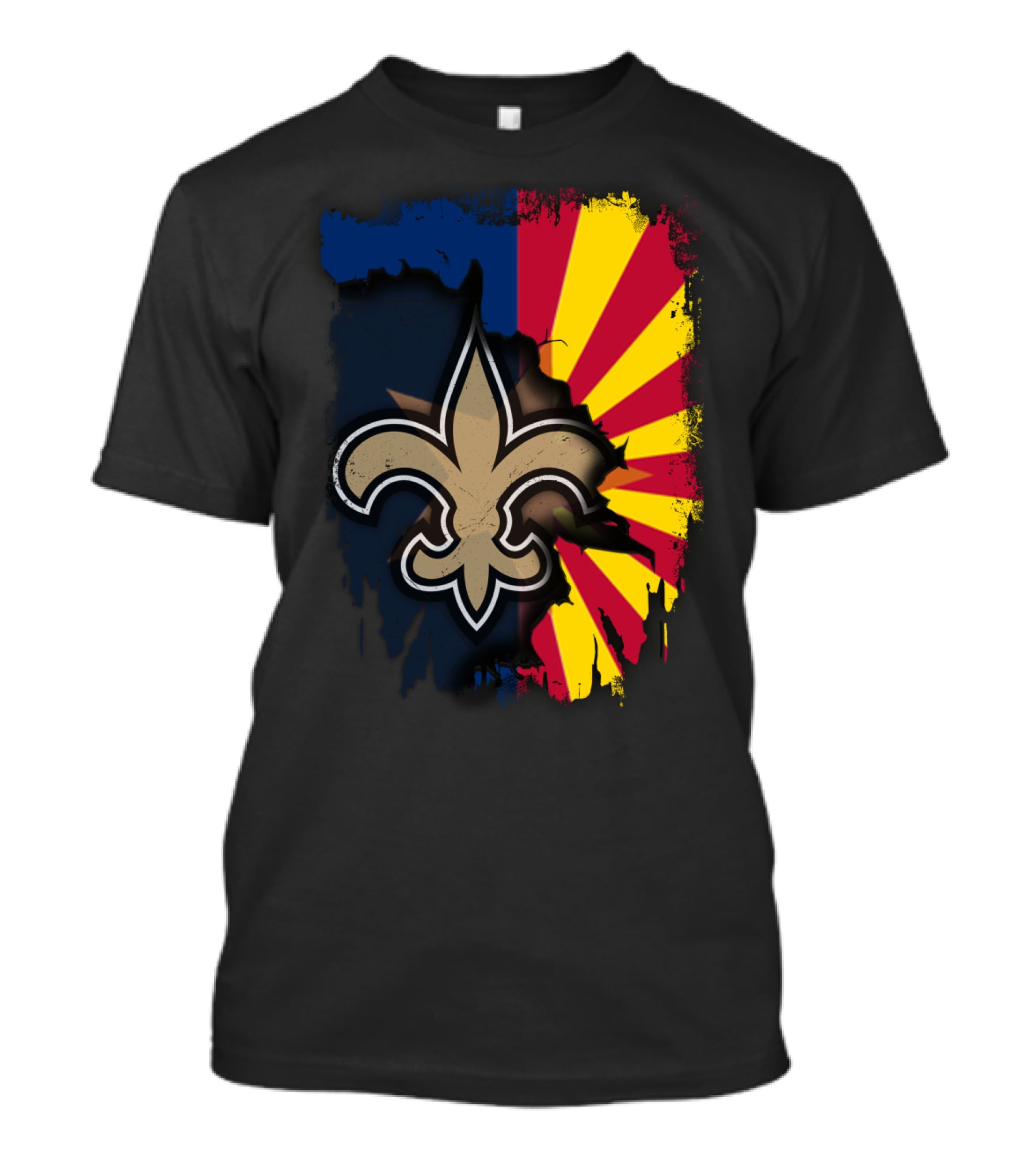 Together Arizona Saints Fleur-de-Lis Flag Fusion T-Shirt