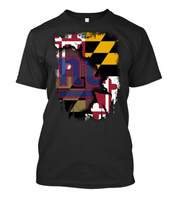 Maryland Pride With New York Giants Fusion T-Shirt