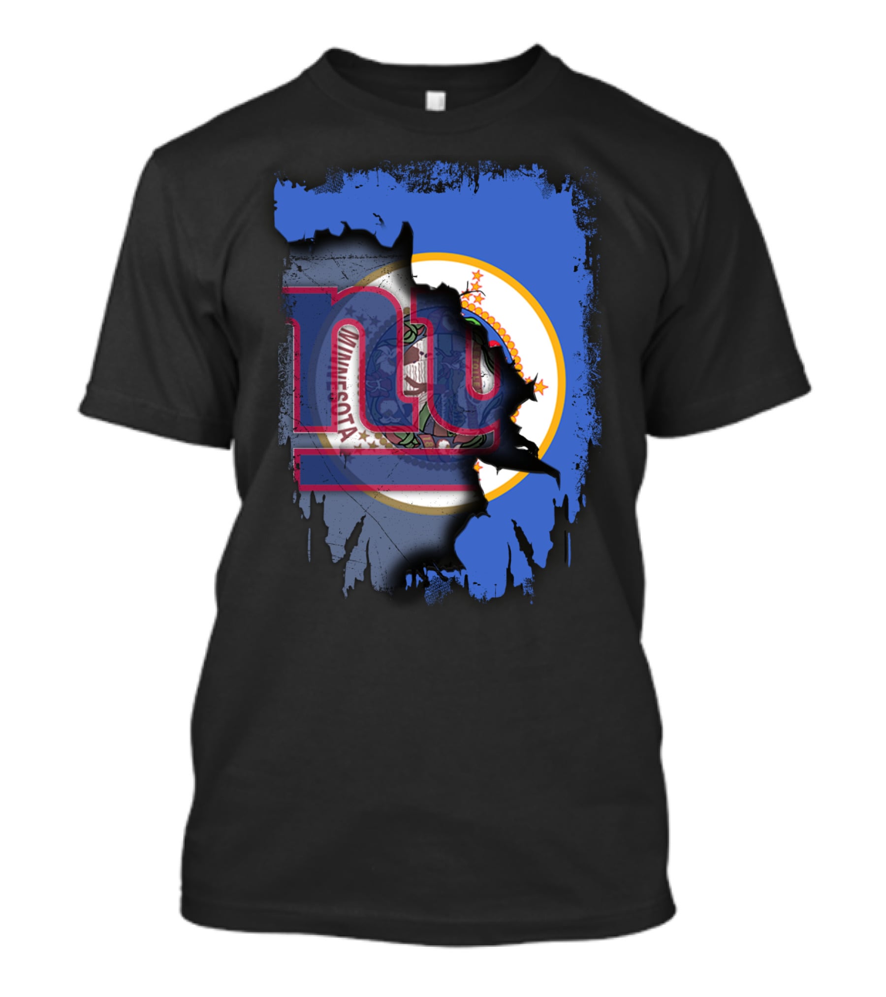 Together Minnesota New York Giants Collaboration T-Shirt