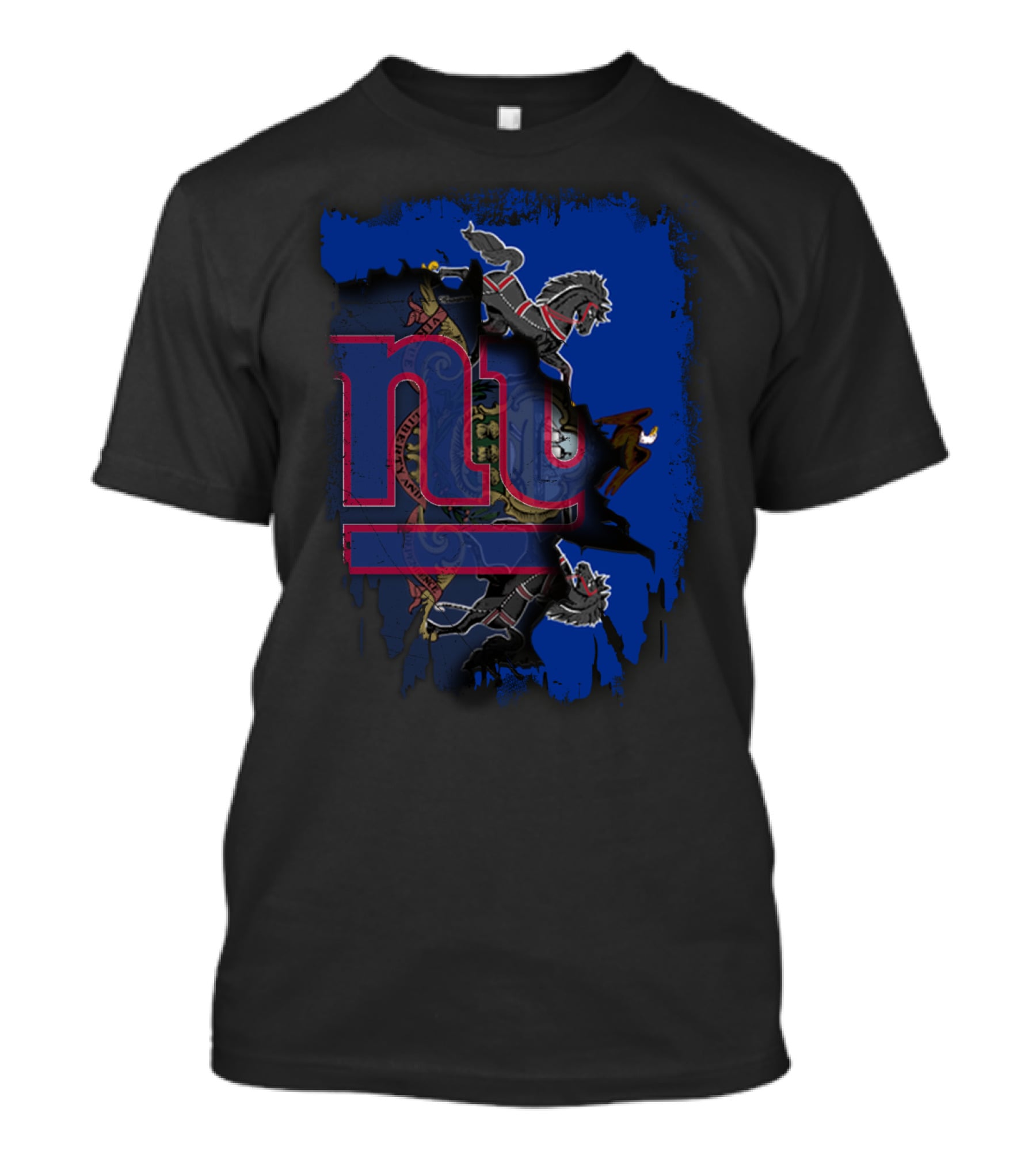Pennsylvania Emblem With New York Giants Logo Integration T-Shirt
