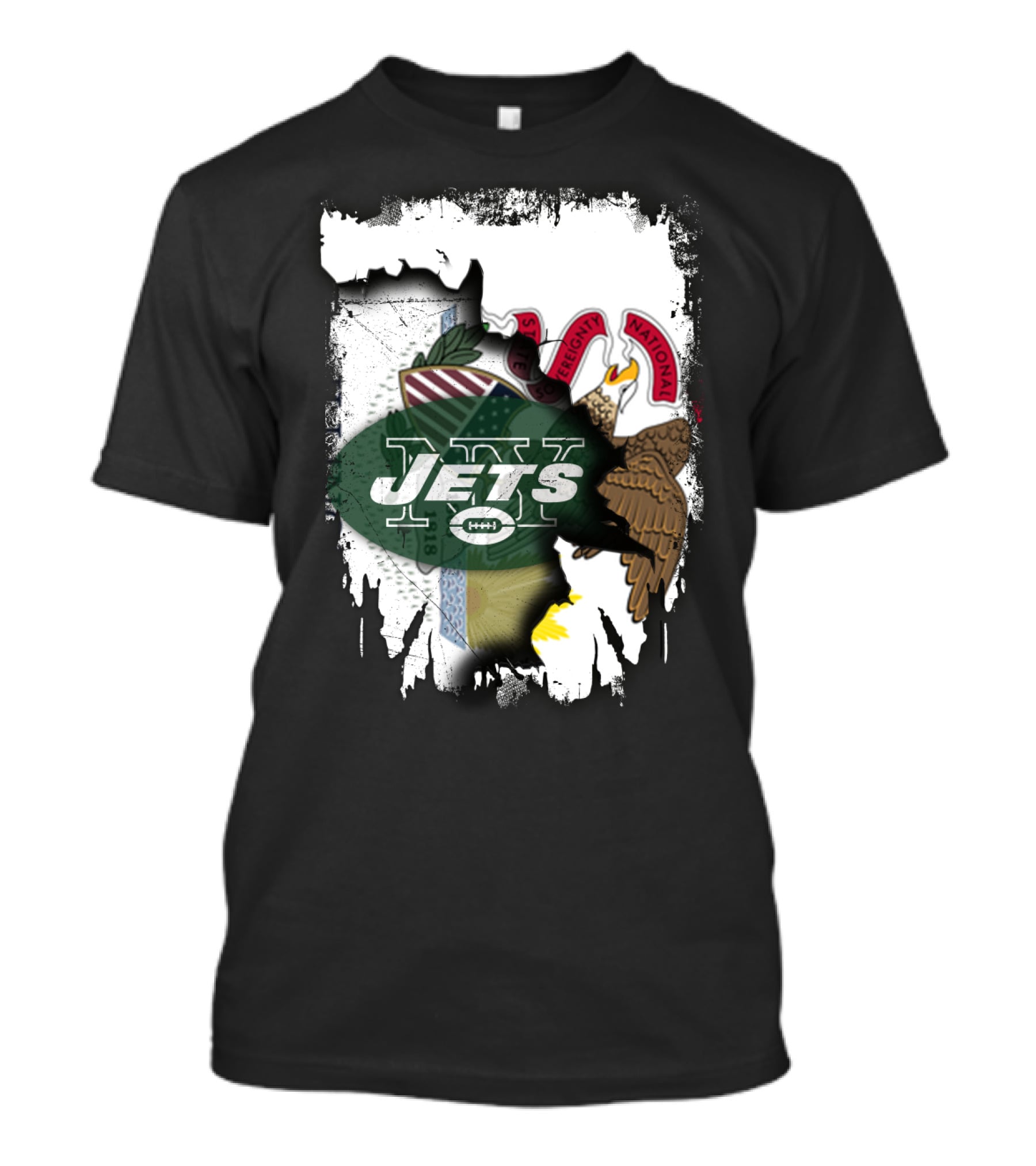 Illinois State Seal And Jets Logo Combination T-Shirt
