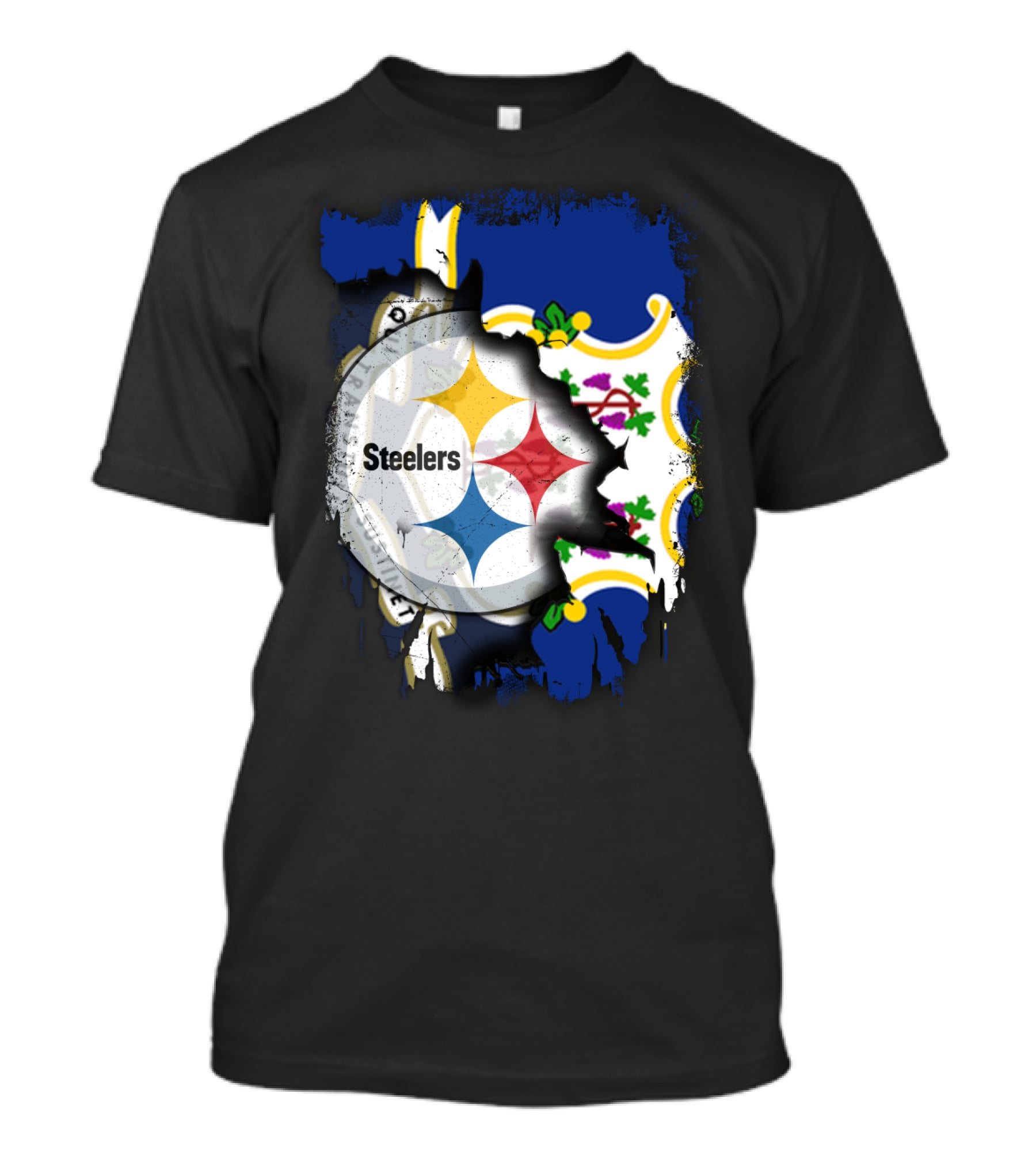 Connecticut Pride With Steelers Spirit T-Shirt