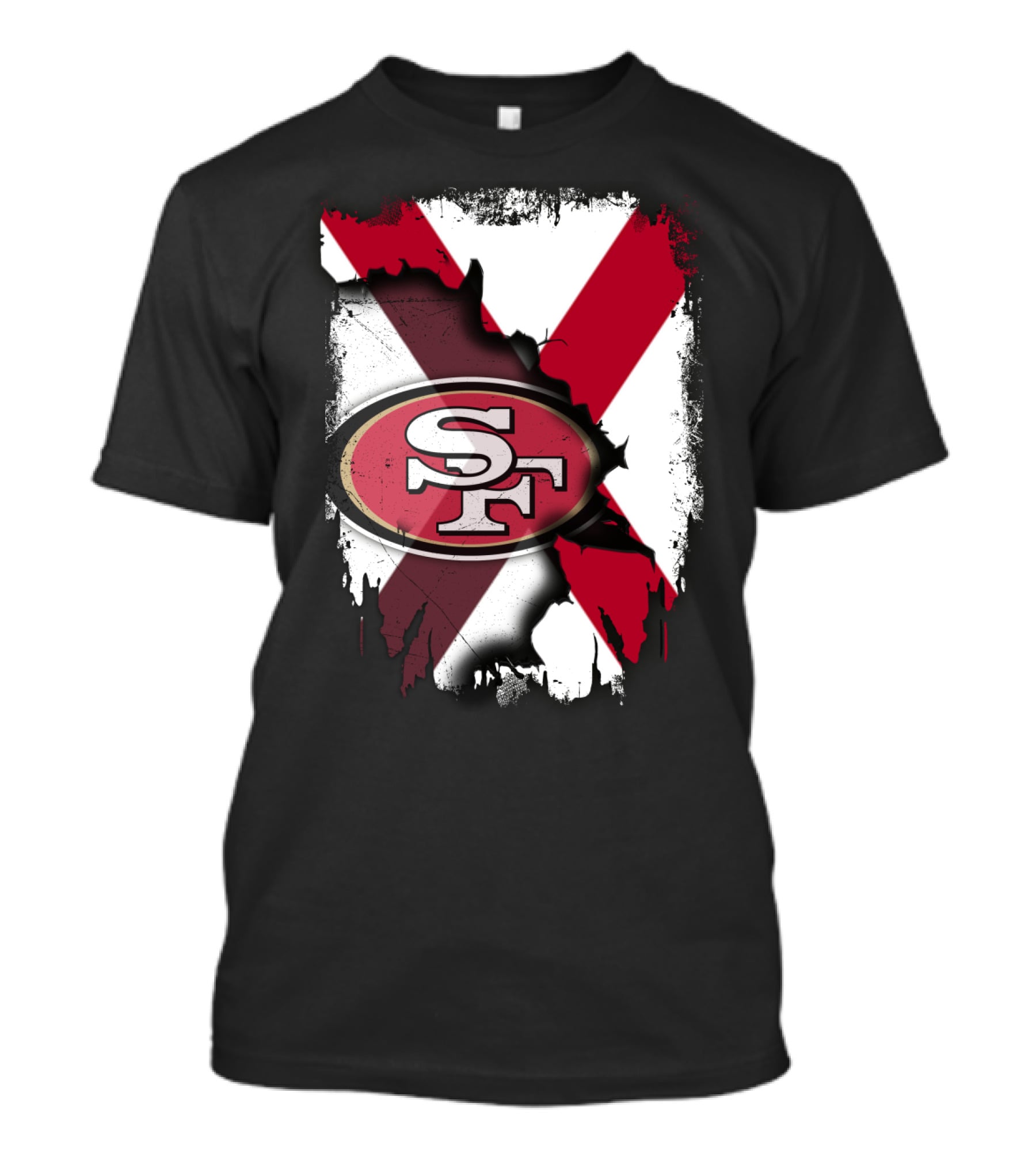 Alabama State Pride Meets 49ers Football Passion T-Shirt