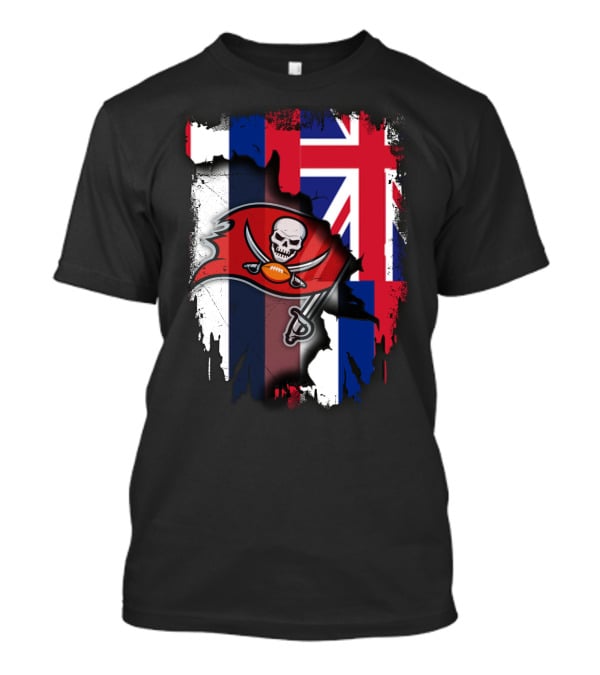 Together Hawaii With Buccaneers Flag Fusion T-Shirt